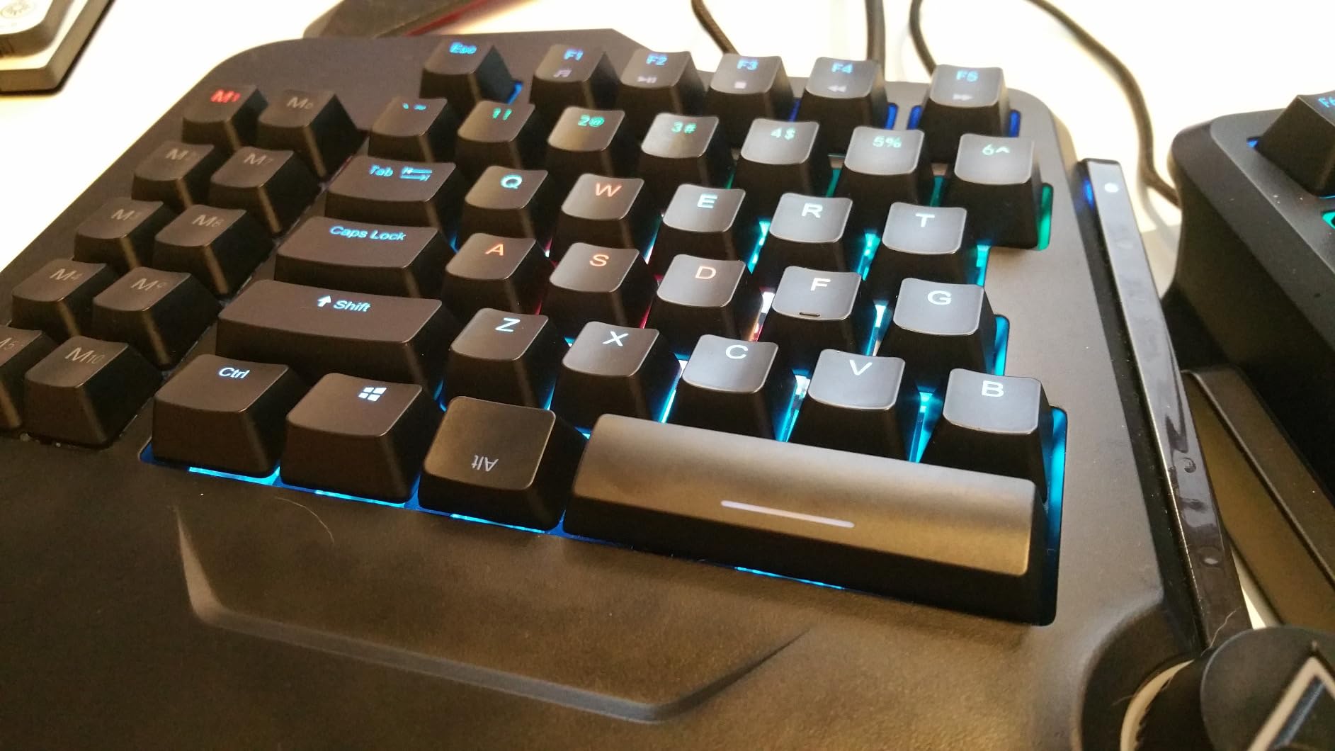 Cloud Nine C989M Ergonomic Mechanical Keyboard for PC - Kailh Tactile Brown Switches - RGB Light Up LED Backlit with USB - Ergo Split Key Board with Macro customer photo 1