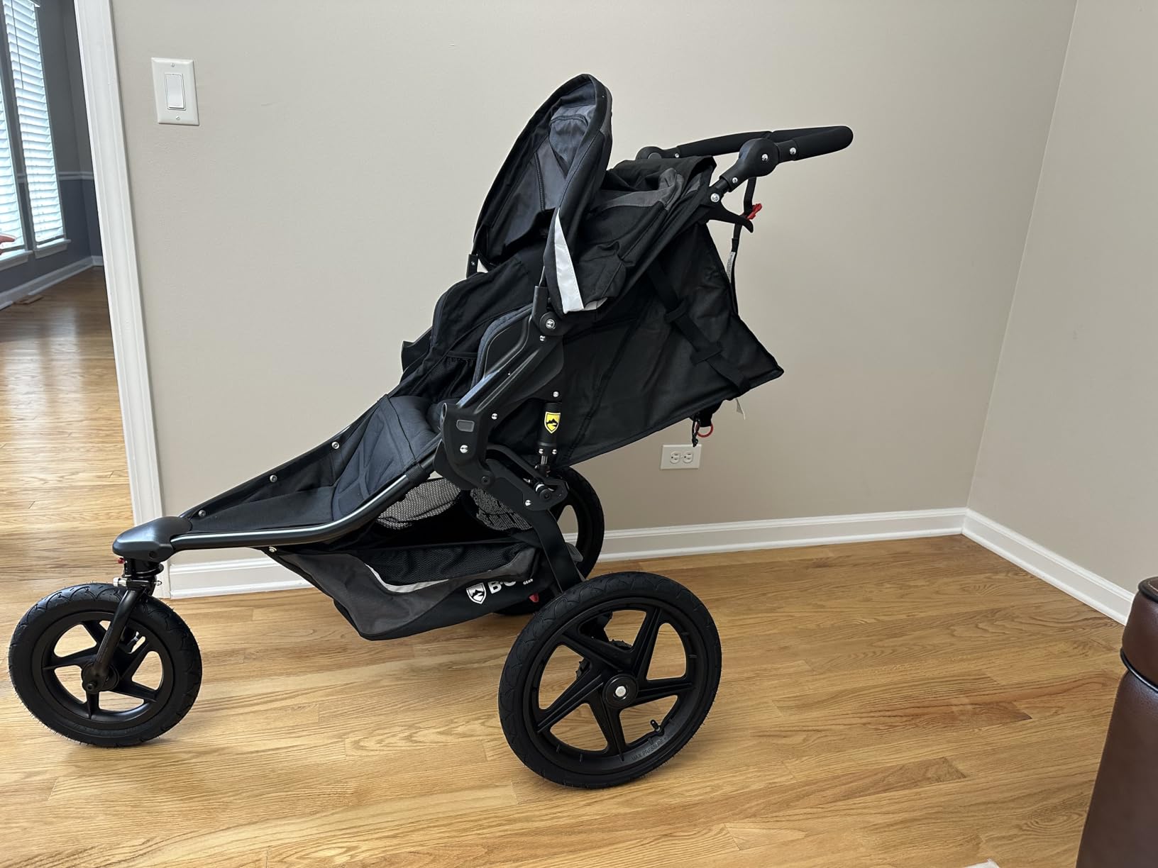 BOB Gear Revolution Flex 3.0 Duallie Jogging Stroller - Graphite Black | Versatile Double Jogger Stroller; All Terrain Stroller With Advanced Suspension & Air-Filled Tires; Car Seat Compatible customer photo 1