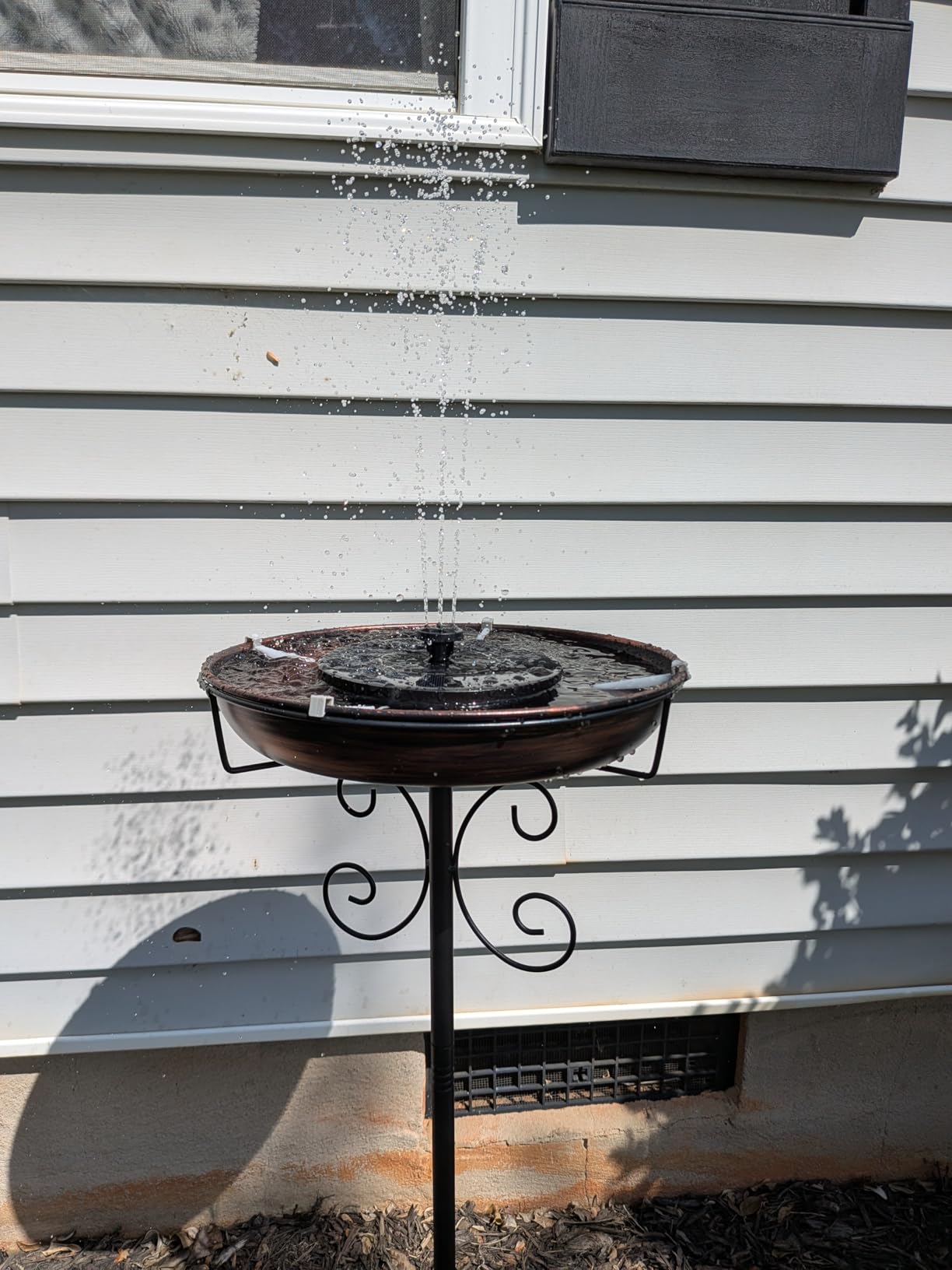 Mademax Solar Bird Bath Fountains, Upgrade 1.4W Solar Fountain Pump with 8 Nozzles & 4 Brackets, Free Standing Floating Solar Powered Water Fountain Pump for Bird Bath, Garden, Pond, Pool, Outdoor customer photo 1