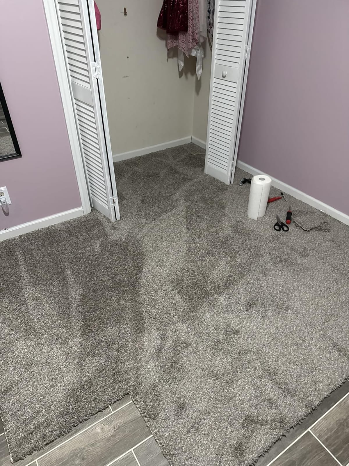 Smart Squares in A Snap Plush Carpet Tiles (10 Tiles, 388 Stonehenge) | Made in the USA, Premium 18x18 Peel and Stick Floor Tiles with Attached Padding - Seamless DIY Carpet Squares customer photo 2