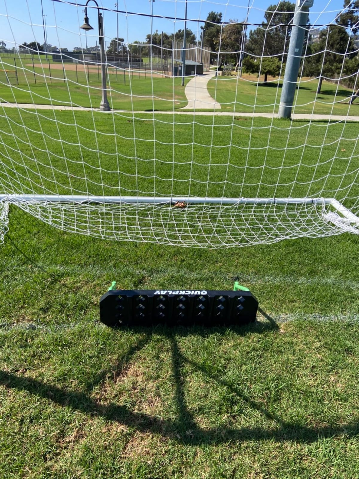 QUICKPLAY Replay Station Soccer Rebounder Board - 4-in-1 Passing Trainer | 4 rebound angles, Dual surface, Adjustable rebound, First touch & control, Backyard, Soccer training equipment, portable customer photo 2