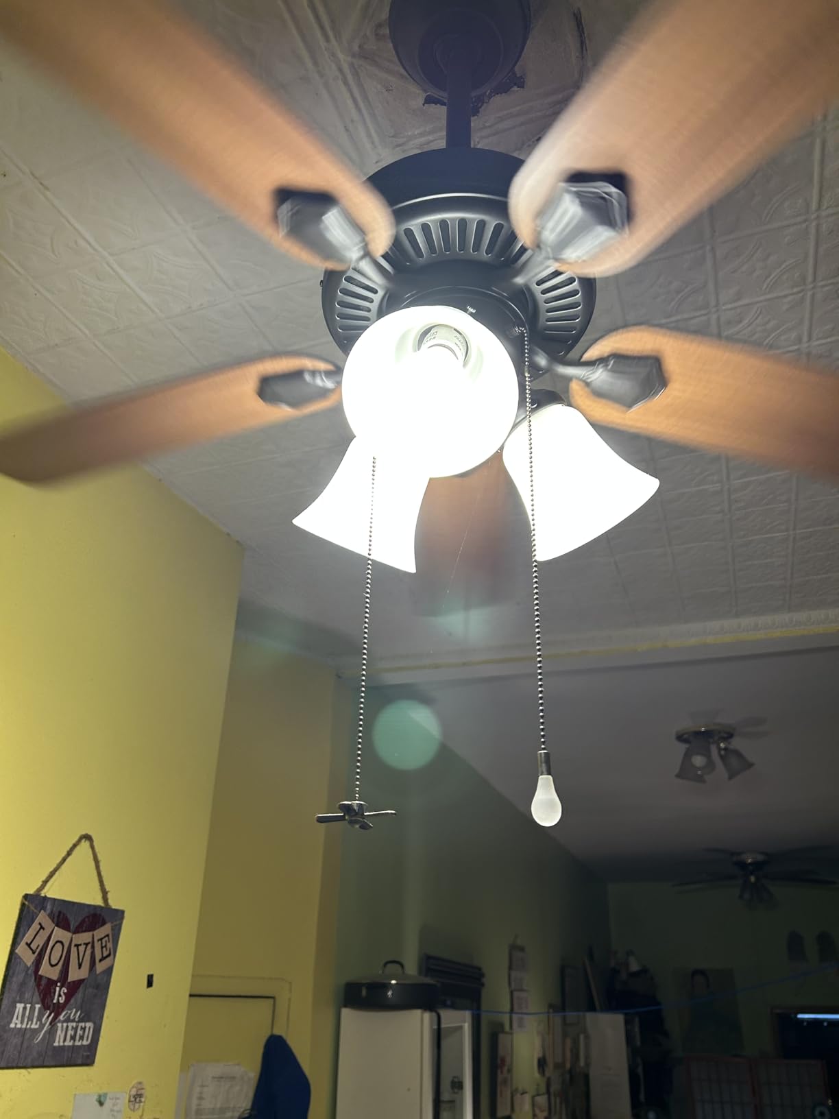 Hunter Swanson, Indoor, Ceiling Fan, with LED Lights, 52 inch, Fresh White | Standard Mount, Pull Chain, 5 Blades, For Bedroom, Living Room, Kitchen, 50895 customer photo 1