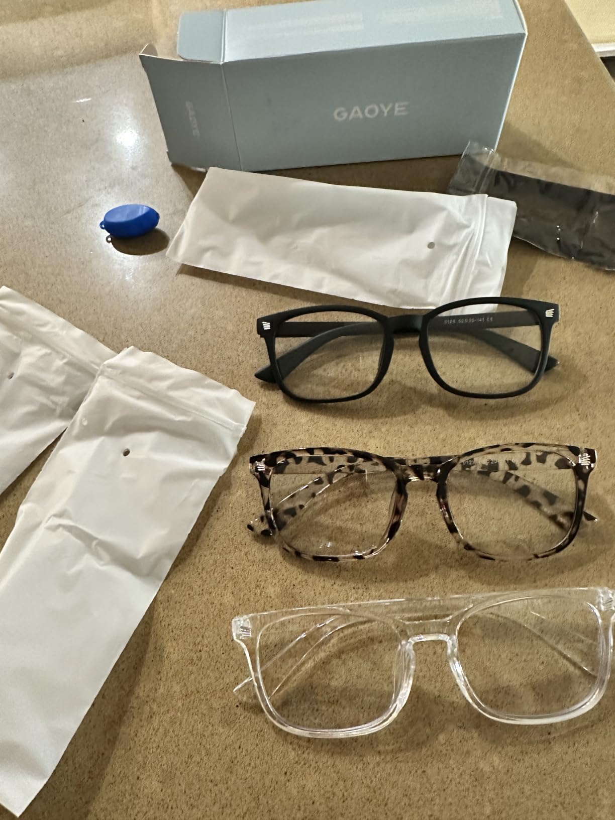 Gaoye Blue Light Glasses for Women - 3 Pack | Computer Glasses, Blue Light Blocking, Stylish Eyewear Frame Accessories customer photo 1
