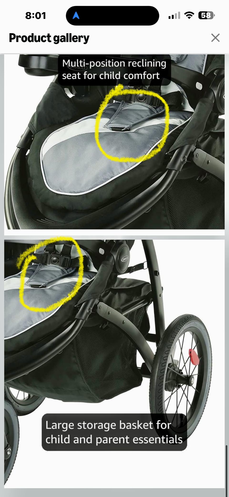 Graco FastAction Jogger LX Stroller - Drive, Convenient One-Hand Fold, ICS Compatible, Ideal for Parents on the Go customer photo 1