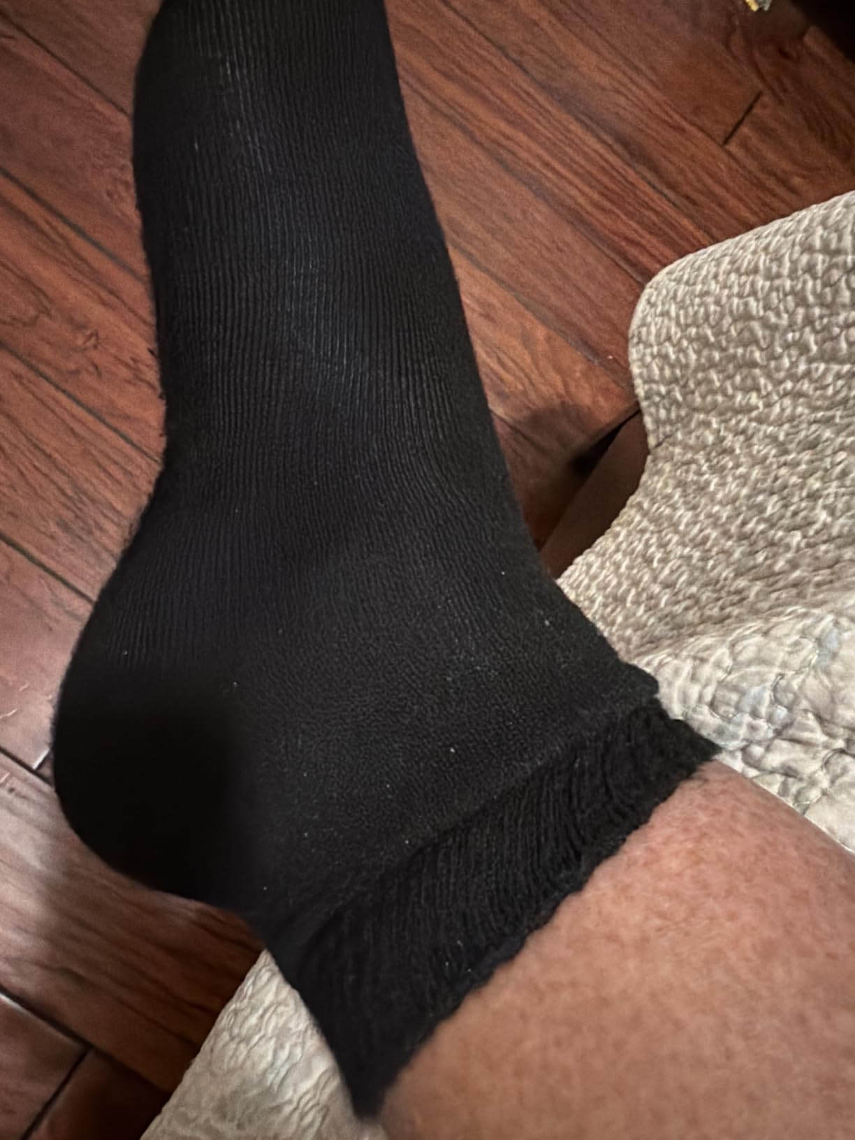 Hugh Ugoli Diabetic Socks for Men, Loose Ankle Socks, Rayon Derived from Bamboo, Extra-Wide, Thin, Seamless Toe, 4-8 Pairs customer photo 2