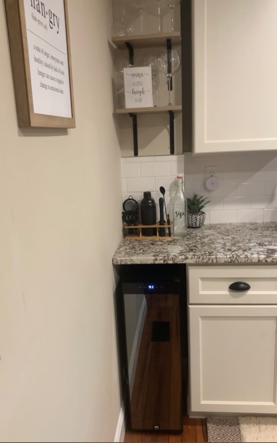 Ivation 12 Bottle Compressor Wine Cooler, Freestanding Fridge w/Lock, Black | Small, quiet wine refrigerator and cellar with a UV glass door, LED lighting, and 41-64F digital temperature control. customer photo 1