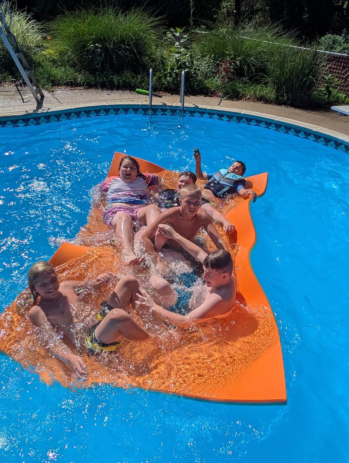 SOWKT Premium Made in USA Lily Pad Floating Mat, 9x6 12x6 18x6 ft - Foam Floating Water Mat for Lake | Lilypad Float Swim Mat for Boat & Pool customer photo 2