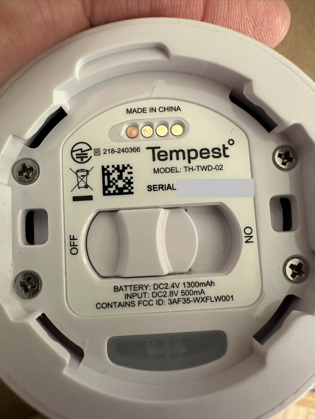 Tempest Weather Station with Built-in Wind Meter, Rain Gauge, and Accurate Weather Forecasts, Wireless, App and Alexa Enabled customer photo 2