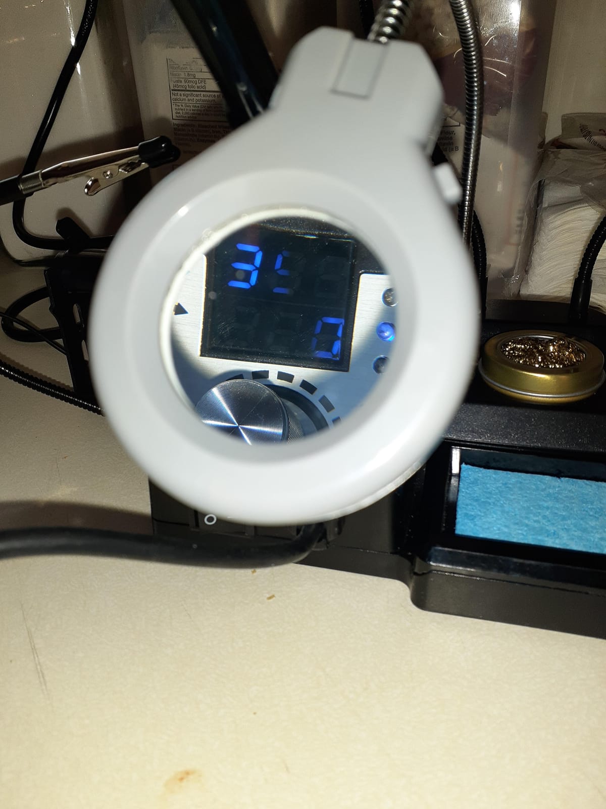 X-Tronic 3060-PRO 75W Soldering Iron Station Kit 5 Extra Tips Mini Mag Lamp 4 Helping Hands Solder Sucker Tweezers 50g Solder Brass Sponge w/Flux Sleep Func °C/°F 3 Temp Presets customer photo 1