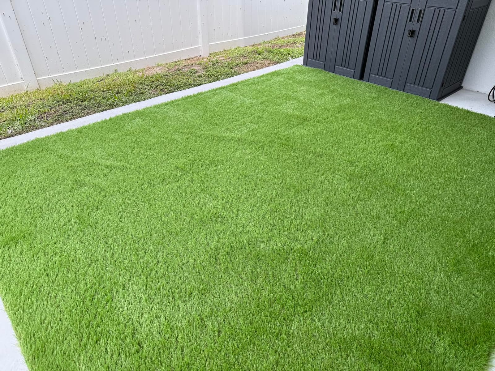 Artificial Grass Turf 12FTX20FT, 1.38inch 4 Tone Realistic Synthetic Thick Fake Faux Grass Rug Astroturf Carpet Landscape for Dogs Indoor Outdoor Garden Lawn Mat, with Drainage Holes customer photo 2