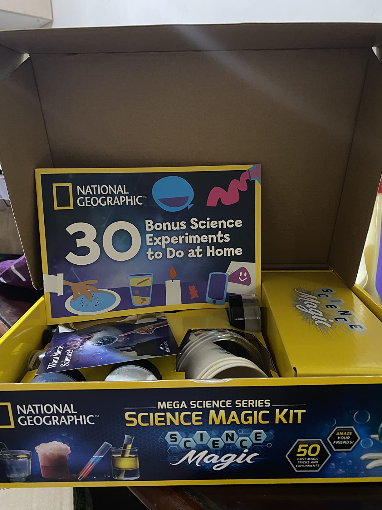 NATIONAL GEOGRAPHIC Science Magic Kit - Science Kit for Kids with 100+ Unique Experiments and Magic Tricks, Chemistry Set and STEM Project, A Great Gift for Boys and Girls (Amazon Exclusive) customer photo 2