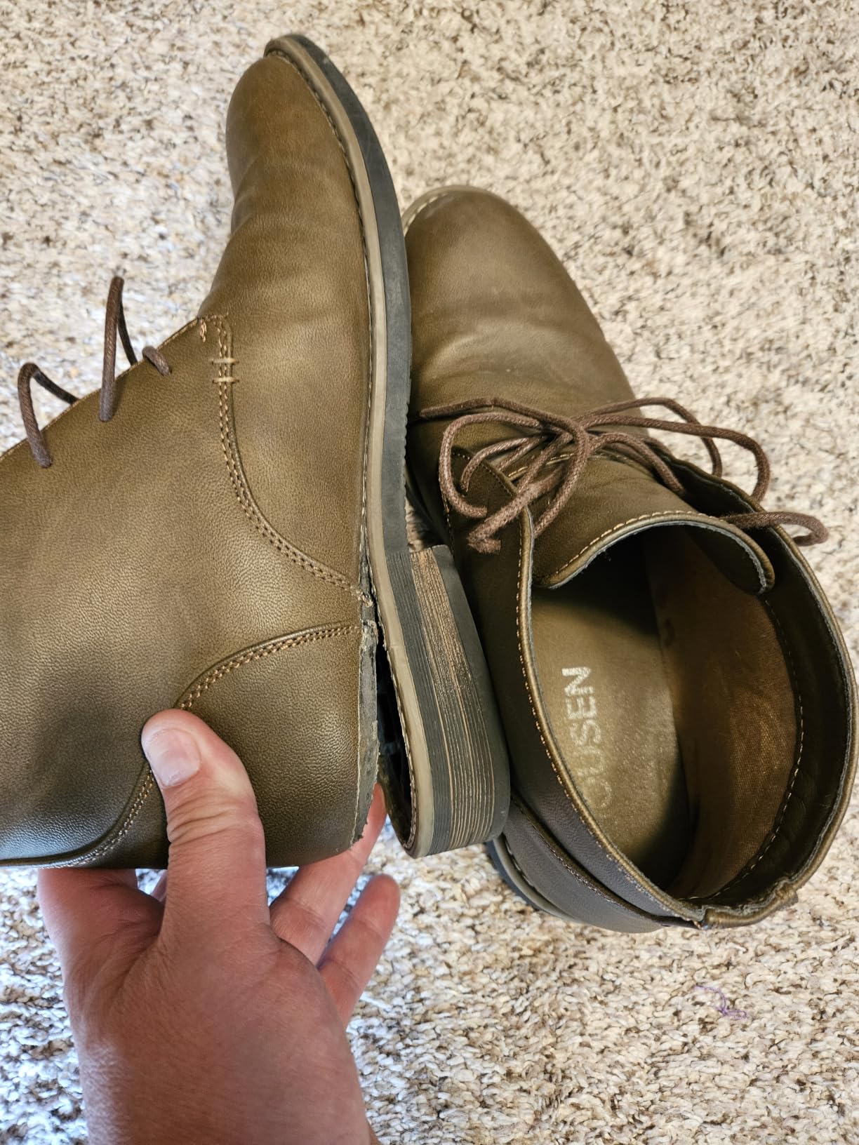 Jousen Men's Chukka Boots Desert Ankle Dress Boots customer photo 2