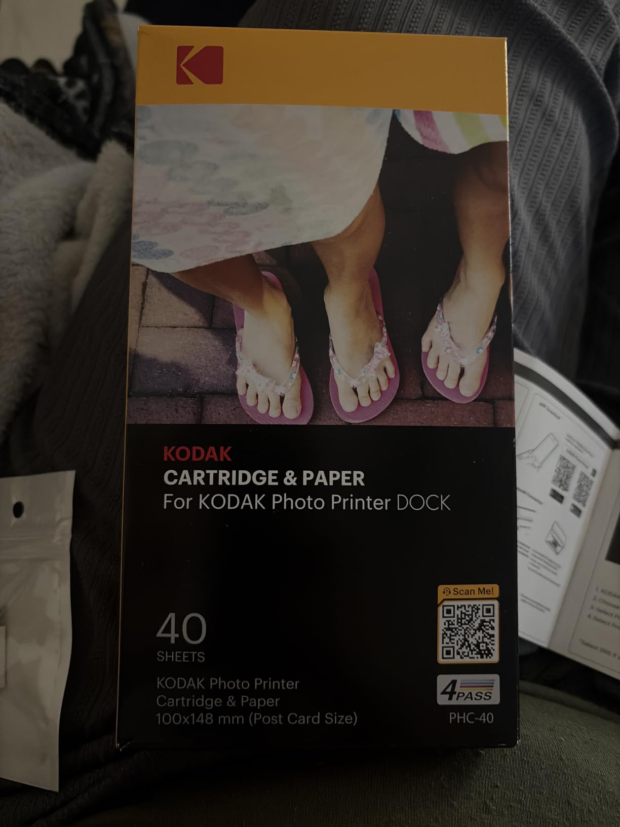 KODAK Dock Plus 4x6 Photo Printer, Smartphone Docking, 4PASS, 50 Sheets | Bluetooth, iPhone & Android Smartphone Compatible, Charge While Printing, Water, Fingerprint and Fade Resistant customer photo 1