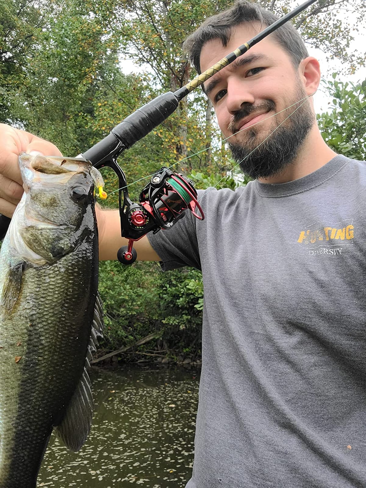 Sougayilang Spinning Reel - Ultra-Lightweight 6.2:1 High Speed, 17LB Max Drag, 12+1 Shielded Bearings, Metal Frame, Corrosion-Resistant for Freshwater and Saltwater Bass Redfish Inshore Fishing customer photo 2