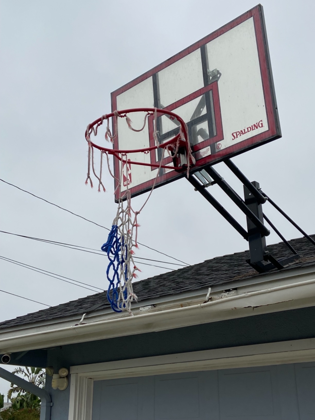 Basketball Net Replacement Heavy Duty, 2023 Professional On-Court Quality [6.88Ounce], Fits Outdoor Indoor Standard Rim, All Weather Anti Whip - 12 Loops (Red White Blue) customer photo 1