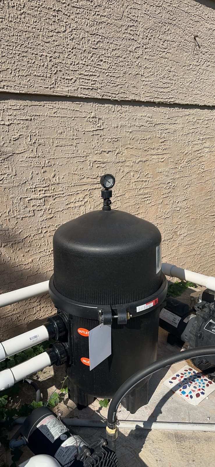 XtremepowerUS 425 Sq. Ft. Swimming Pool Cartridge Filter, 4-Element High Flow Filter System for In-Ground & Above Ground Pools & Spas, 2-Inch Ports, Heavy-Duty Pool Water Filtration customer photo 2