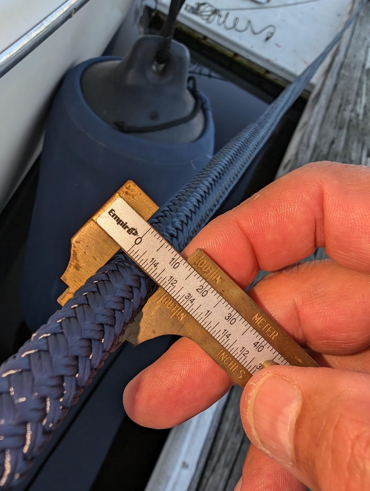 2 Pack Premium Navy Blue Dock Lines - 15' / 25'/35' with Eyelet. Double Braided Nylon Dock Line customer photo 2