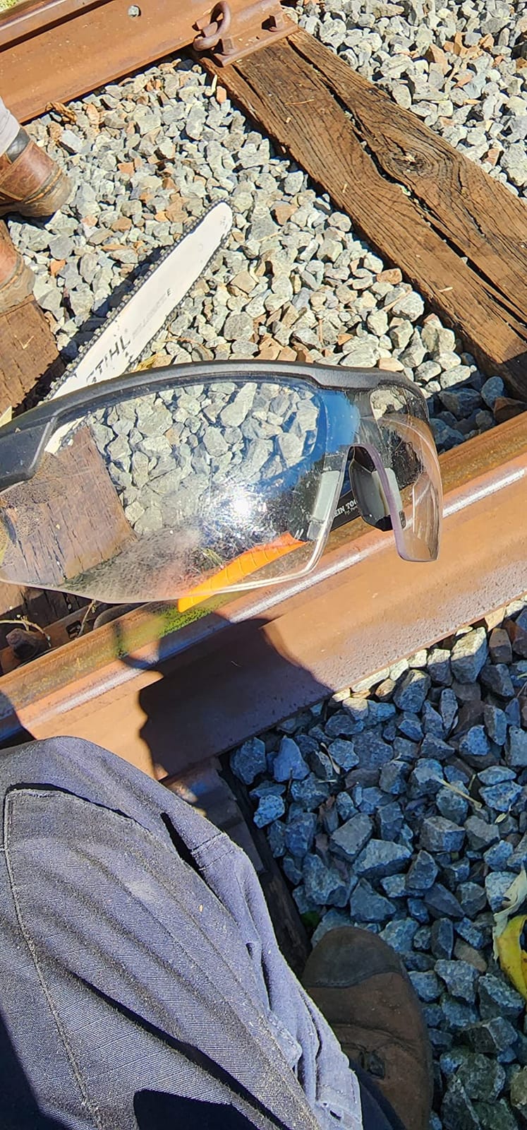 KLEIN TOOLS 60171 Safety Glasses, PPE Protective Eyewear with Semi Frame, Scratch Resistant and Anti-Fog, Clear Lens, 2-Pack customer photo 2