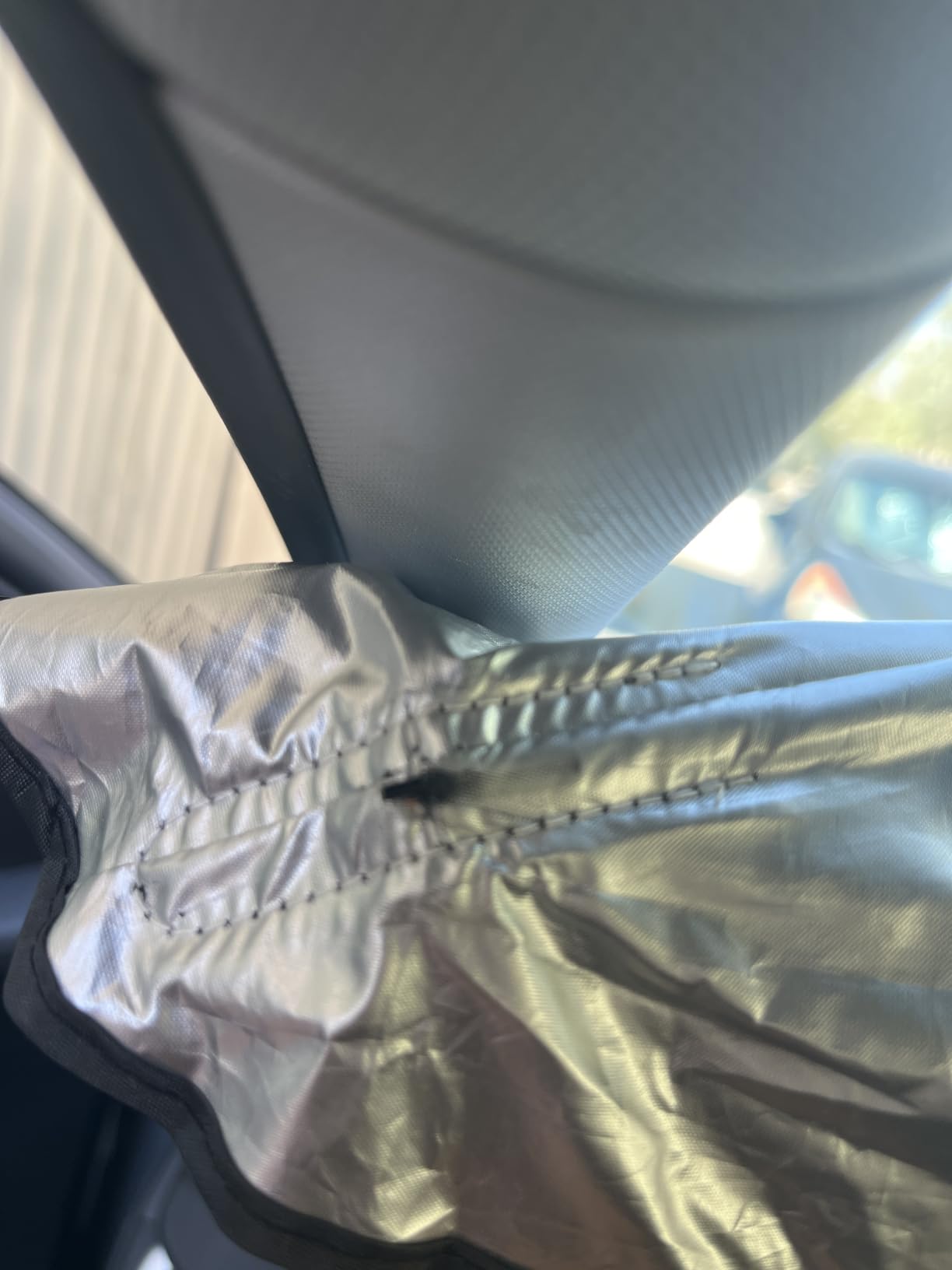 2026 Windshield Sun Shade Umbrella, Foldable Car Sunshade, 99% UV Block | Car Front Window Shield(Heat Insulation Protection) for Auto Windshield Covers Blackout Trucks Cars(Large) customer photo 1