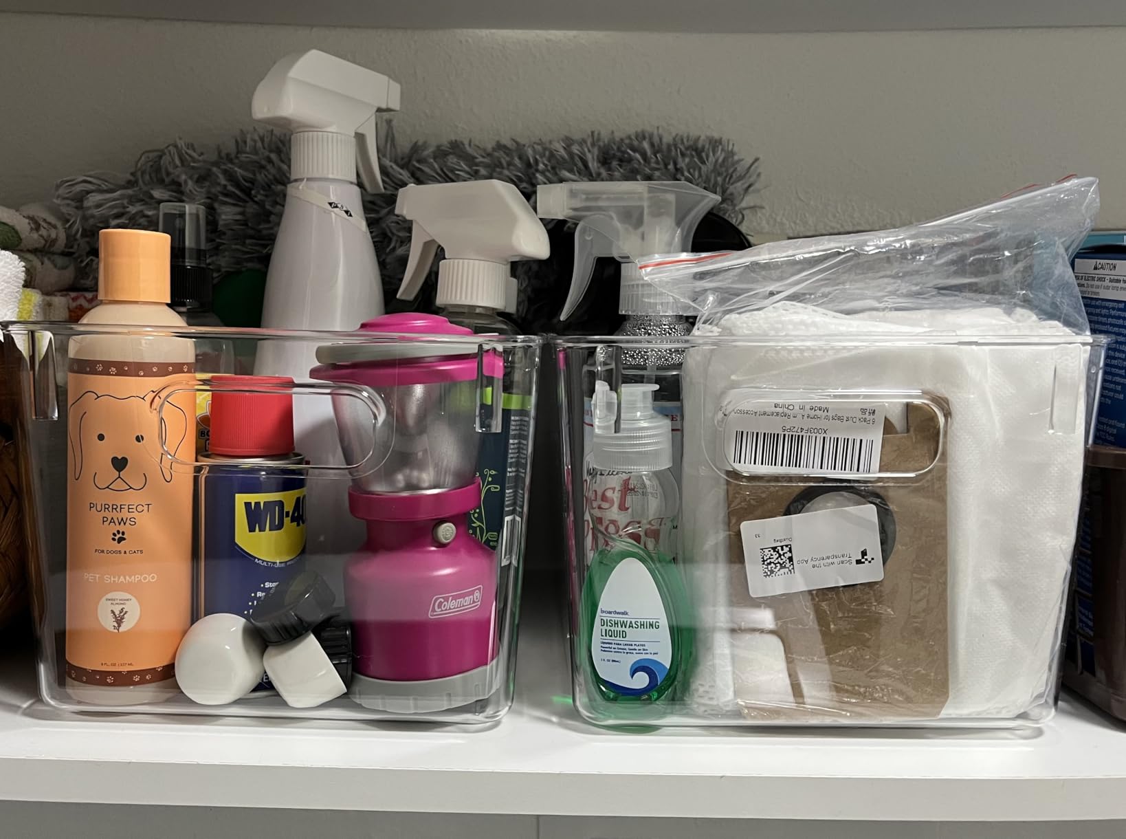 ClearSpace Clear Plastic Storage Bins - Pantry Organizers & Storage Containers, Cabinet Organizer - Home Organization Must Haves for Kitchen, Laundry Room, Office, Closet, Garage & Freezer customer photo 2