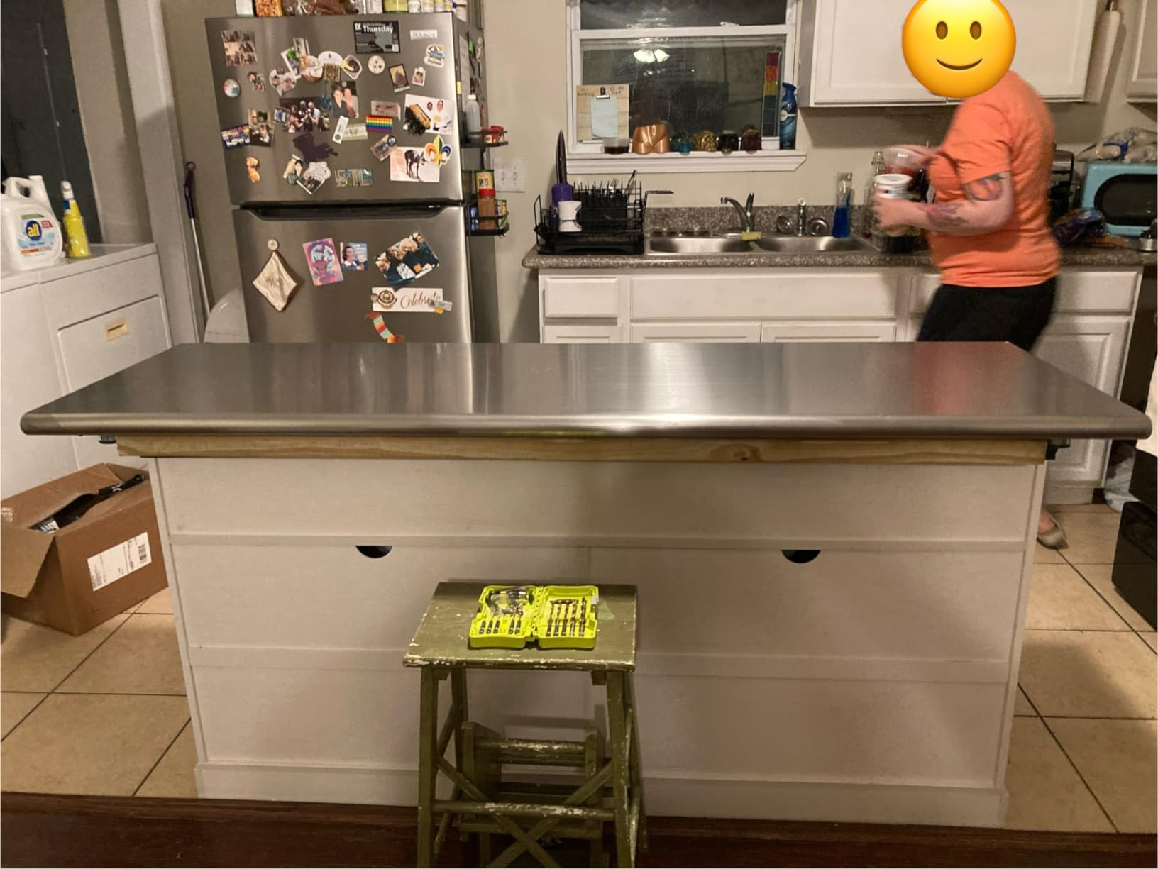 Hally Stainless Steel Table for Prep & Work 24 x 60 Inches NSF Commercial | Metal Heavy Duty Workbench, Adjustment Undershelf, for Kitchen, Restaurant, Home, Hotel, Garage, Pizza Oven, Galvanized Legs customer photo 2