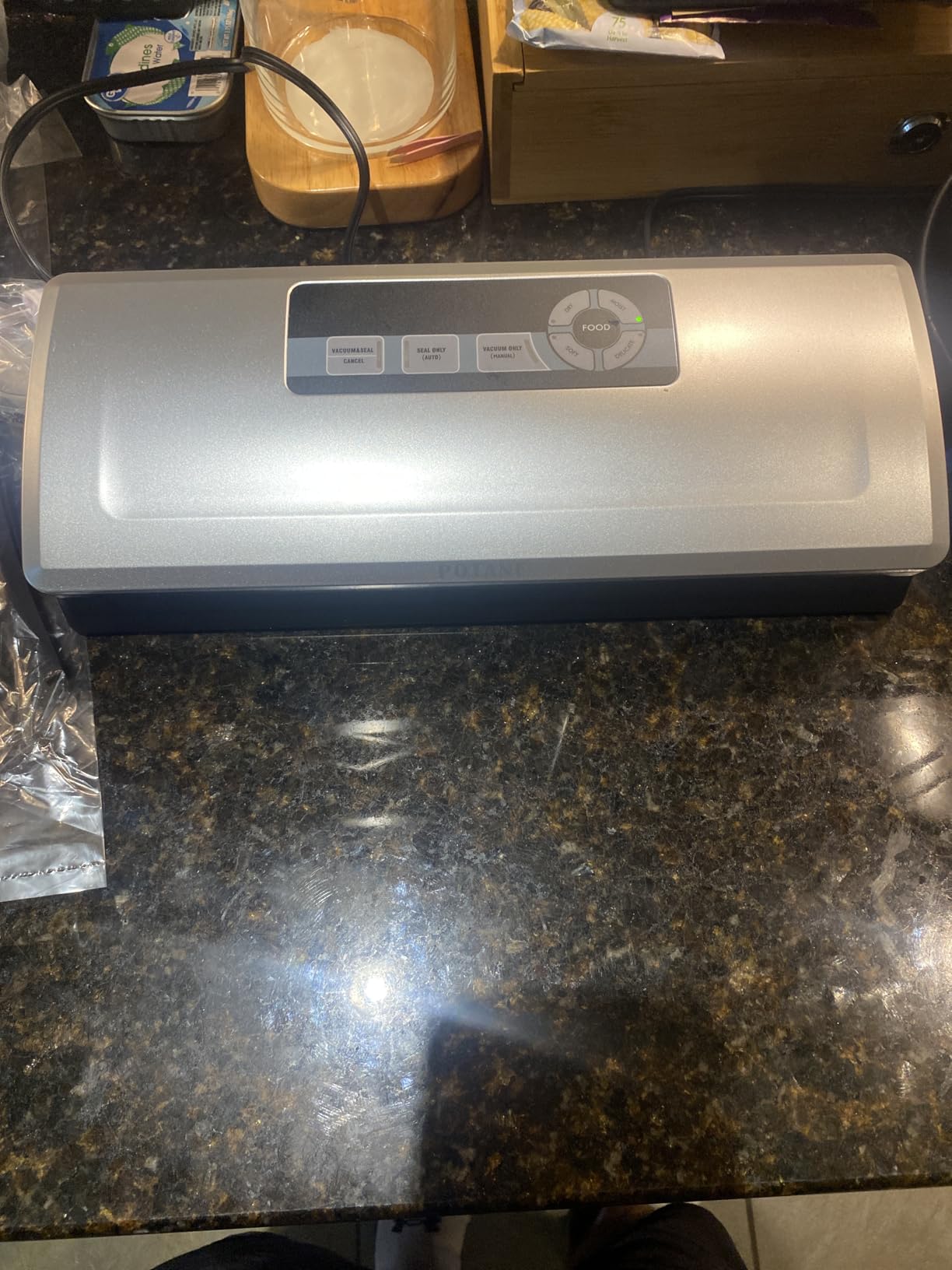 POTANE Precision Vacuum Sealer Machine, Powerful Pro Vacuum Food Sealer, 8-in-1 Easy Presets, 4 Food Modes, Dry & Moist & Soft & Delicate with Starter Kit, Compact Design (Silver) customer photo 2