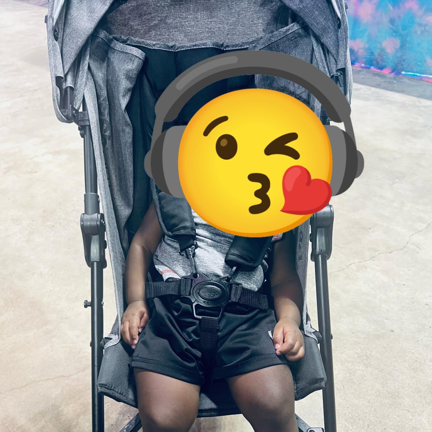 Jeep PowerGlyde Plus Stroller by Delta Children Lightweight Travel Stroller with Smoothest Ride, Aluminum Frame, 4-Position Recline, Extra Large Storage Basket, Black customer photo 1