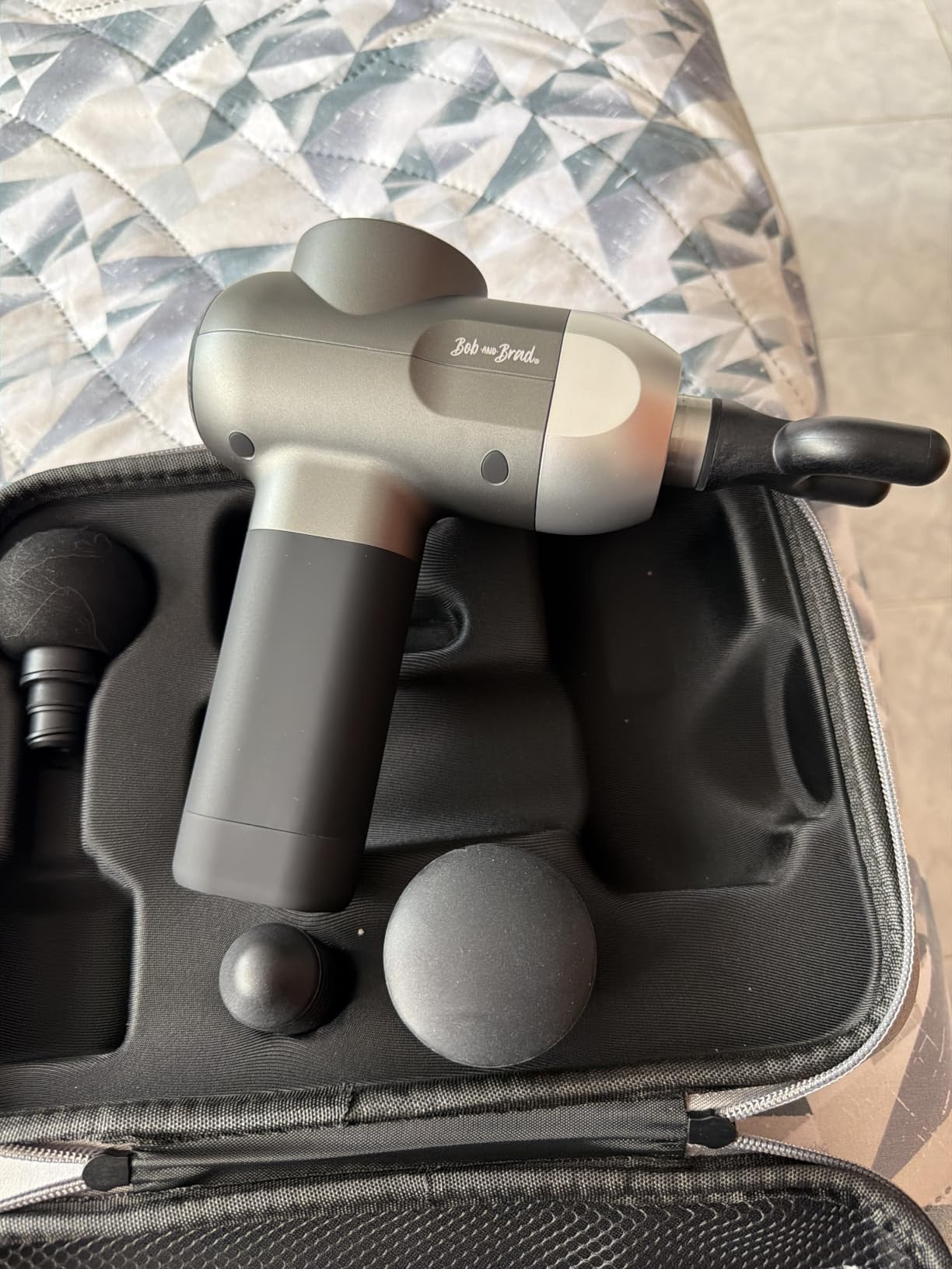 BOB AND BRAD C2 Massage Gun, FSA Eligible & HSA Approved Deep Tissue Percussion Massager Gun, Muscle Massager with 5 Speeds and 5 Heads, Electric Back Massagers for Professional Athletes Home Gym customer photo 1