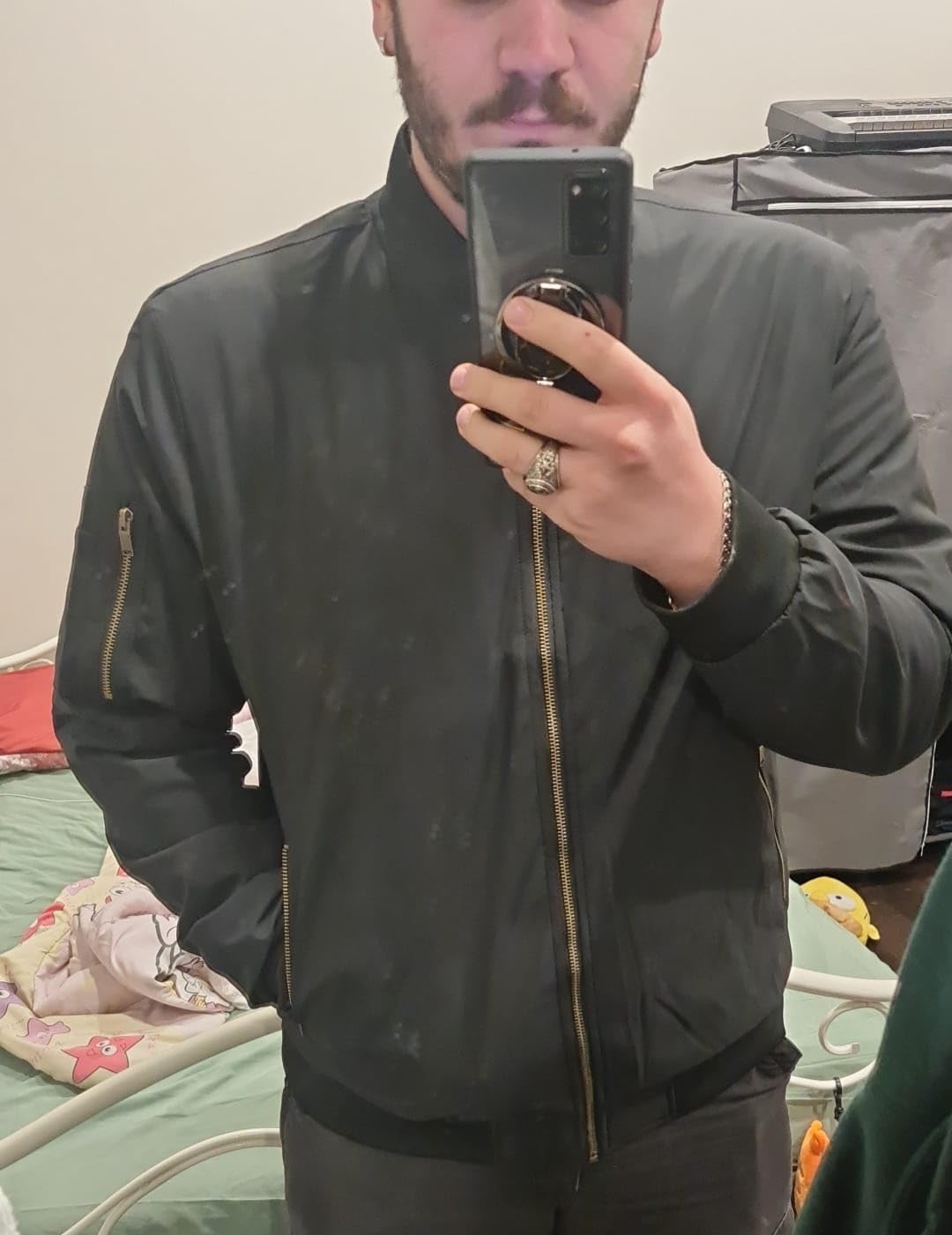 MAGNIVIT Men's Bomber Jacket Fall Winter Military Jacket and Coats Outwear customer photo 2