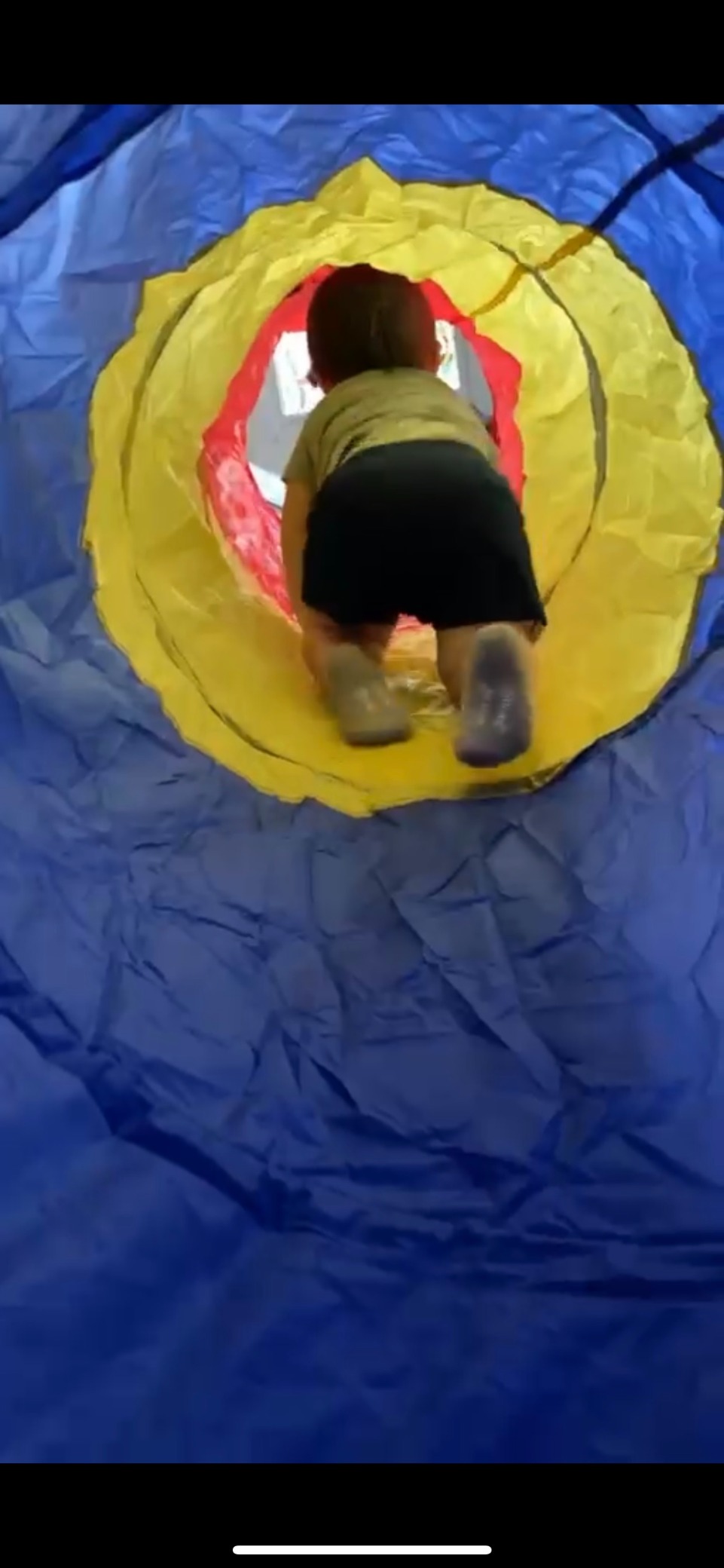 PigPigPen Pop Up Play Tunnel Tent for Toddlers Babies or Dogs, Indoor & Outdoor Toys for Kids Backyard Playset. (Red,Yellow,Blue) customer photo 1