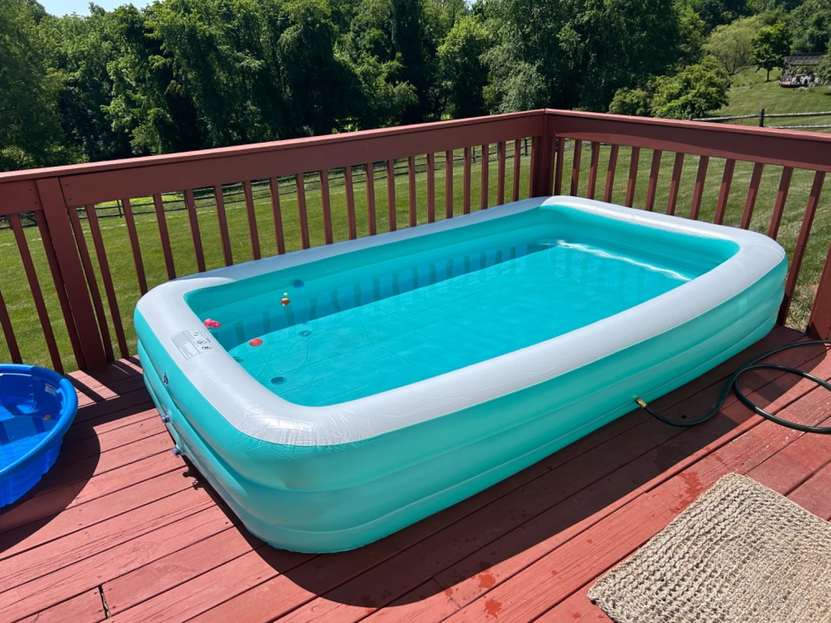 Toysical Inflatable Pool for Kids and Adults with Pump - 118 x 72 x 22 - More Durable Than Other Blow up Pools for Adults - Includes Patches customer photo 1