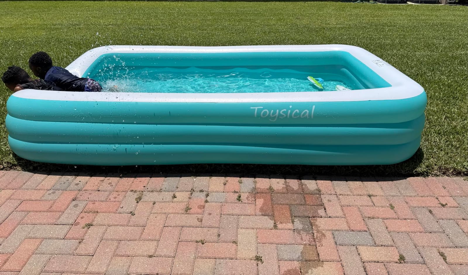 Toysical Inflatable Pool for Kids and Adults with Pump - 118 x 72 x 22 - More Durable Than Other Blow up Pools for Adults - Includes Patches customer photo 2