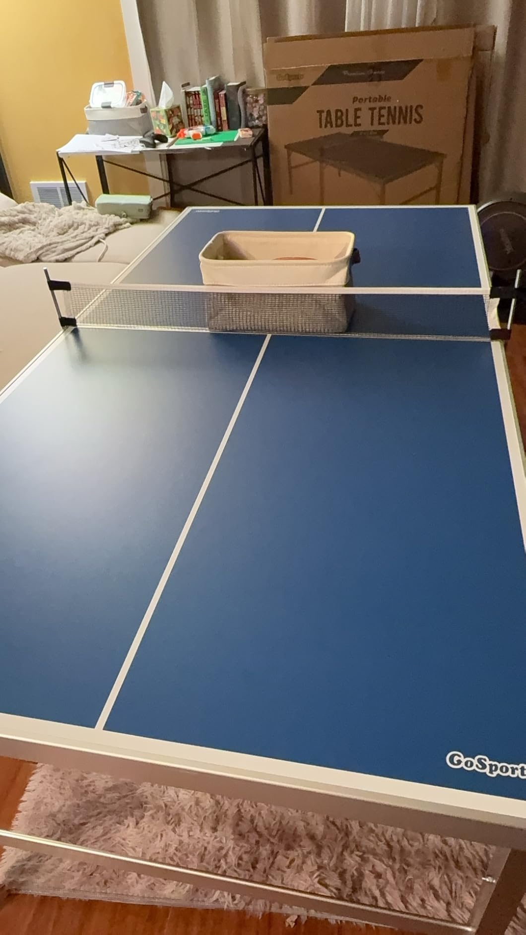 GoSports Mid-Size Table Tennis Game Set - Indoor/Outdoor Portable Table Tennis Game with Net, 2 Table Tennis Paddles and 4 Balls customer photo 2