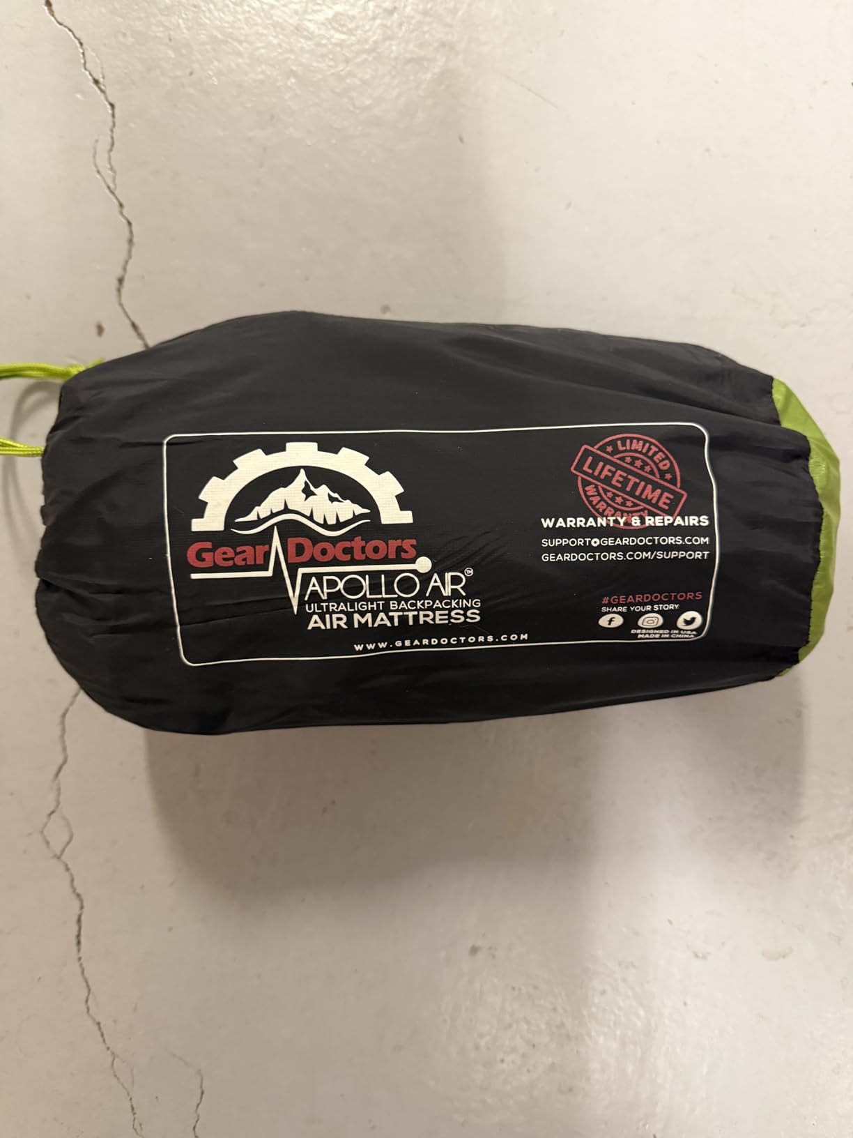 Gear Doctors ApolloAir 5.2 R-Value Ultralight Insulated Inflatable Camping Sleeping Pad customer photo 2