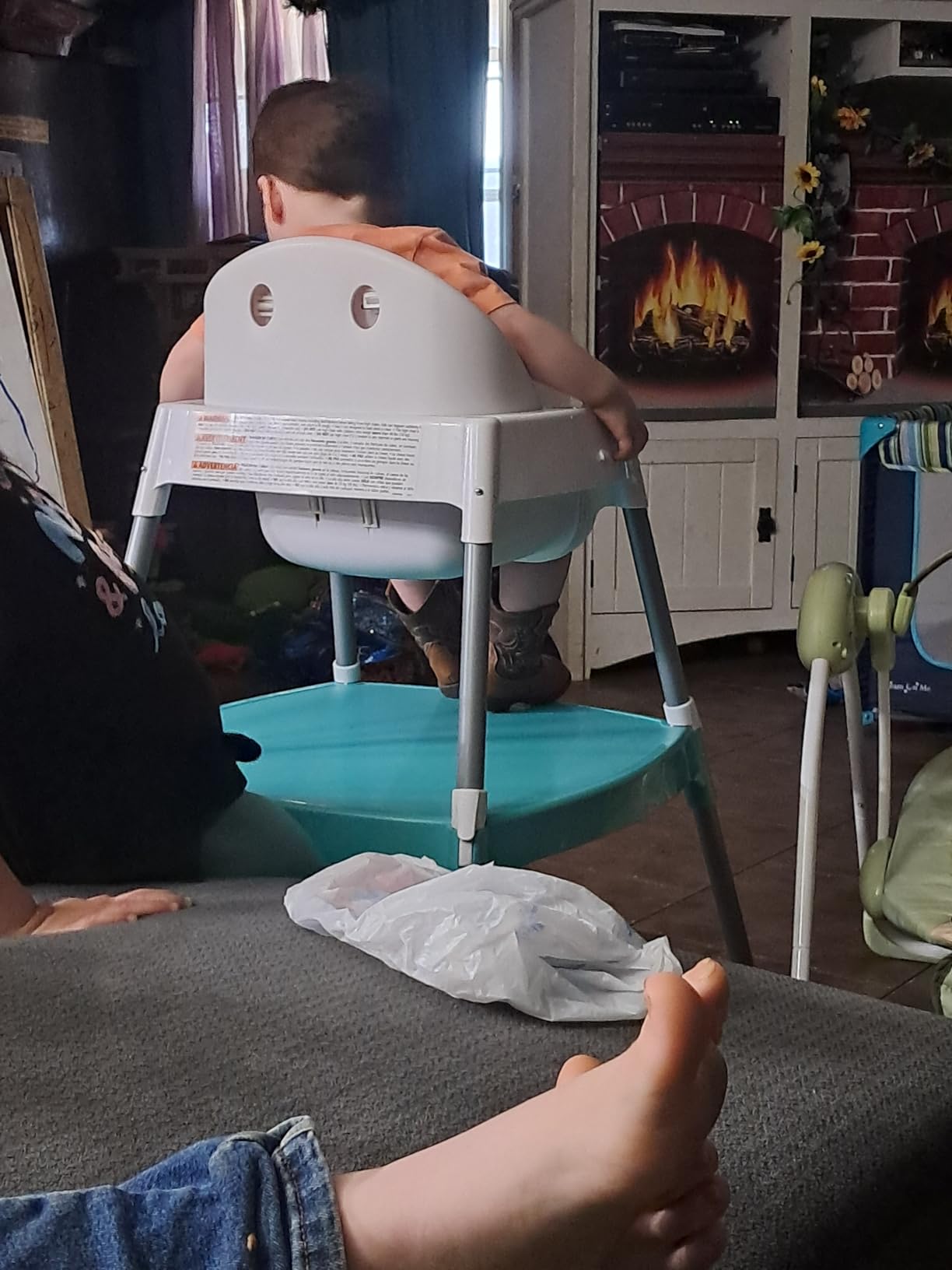 Evenflo Eat and Grow 4-in-1 Convertible High Chair (Pop Star White) customer photo 2