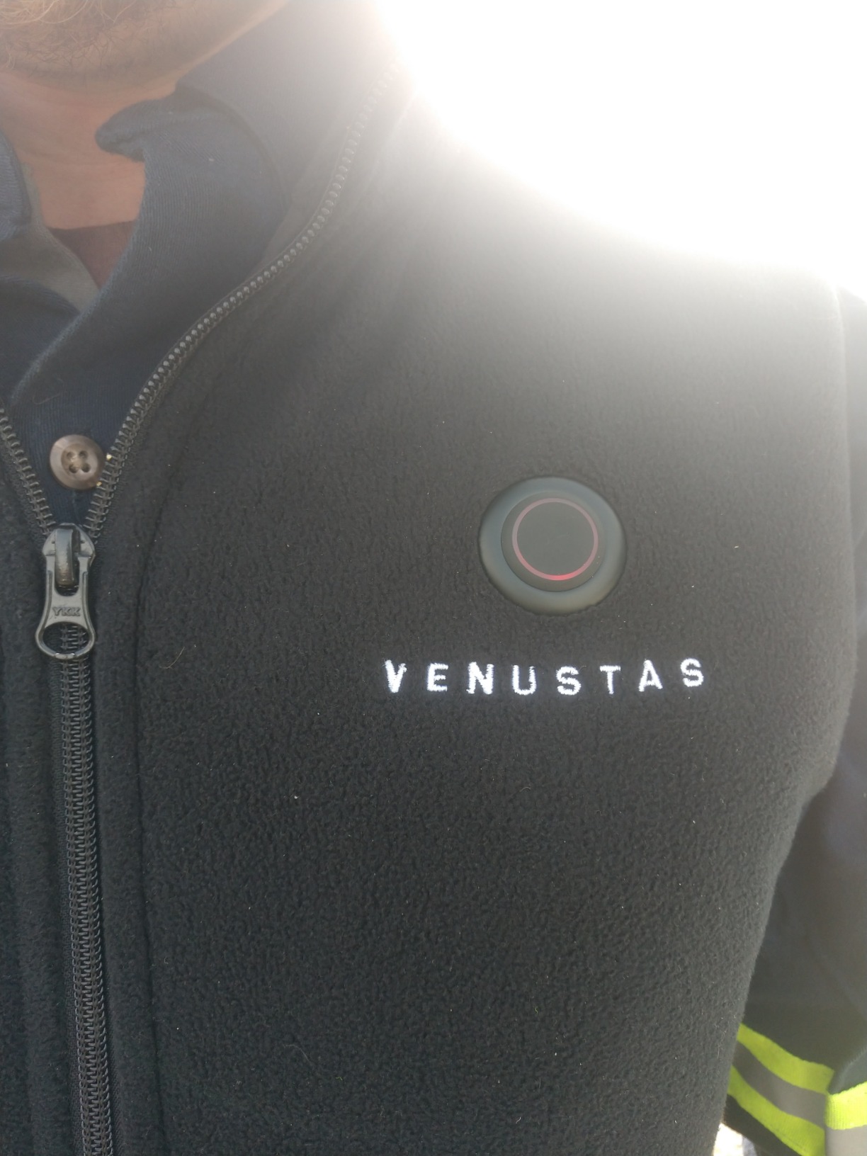 Venustas Men's Heated Fleece Vest with 6 Heating Zones and Battery Pack customer photo 1