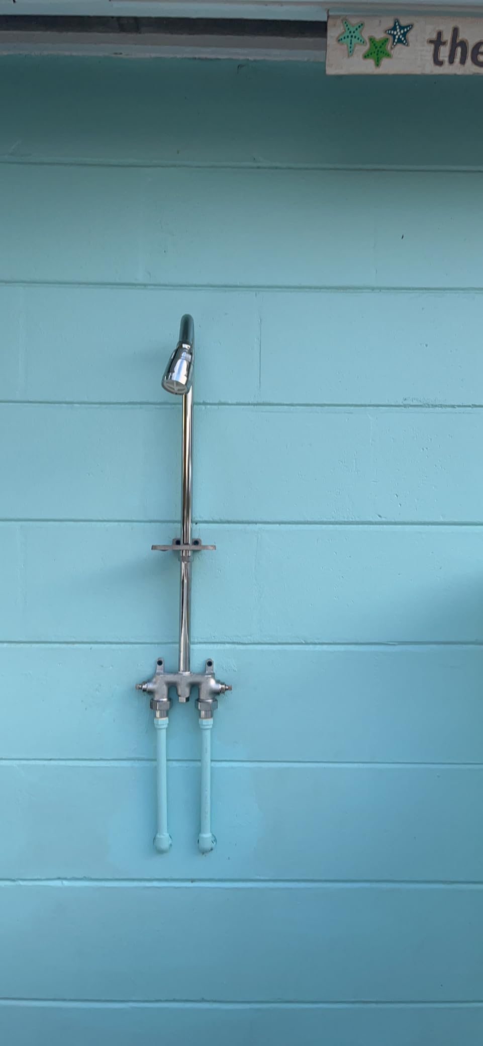 Artiwell Outdoor Shower Fixture System, with Rustproof Riser and Riser Extension customer photo 2