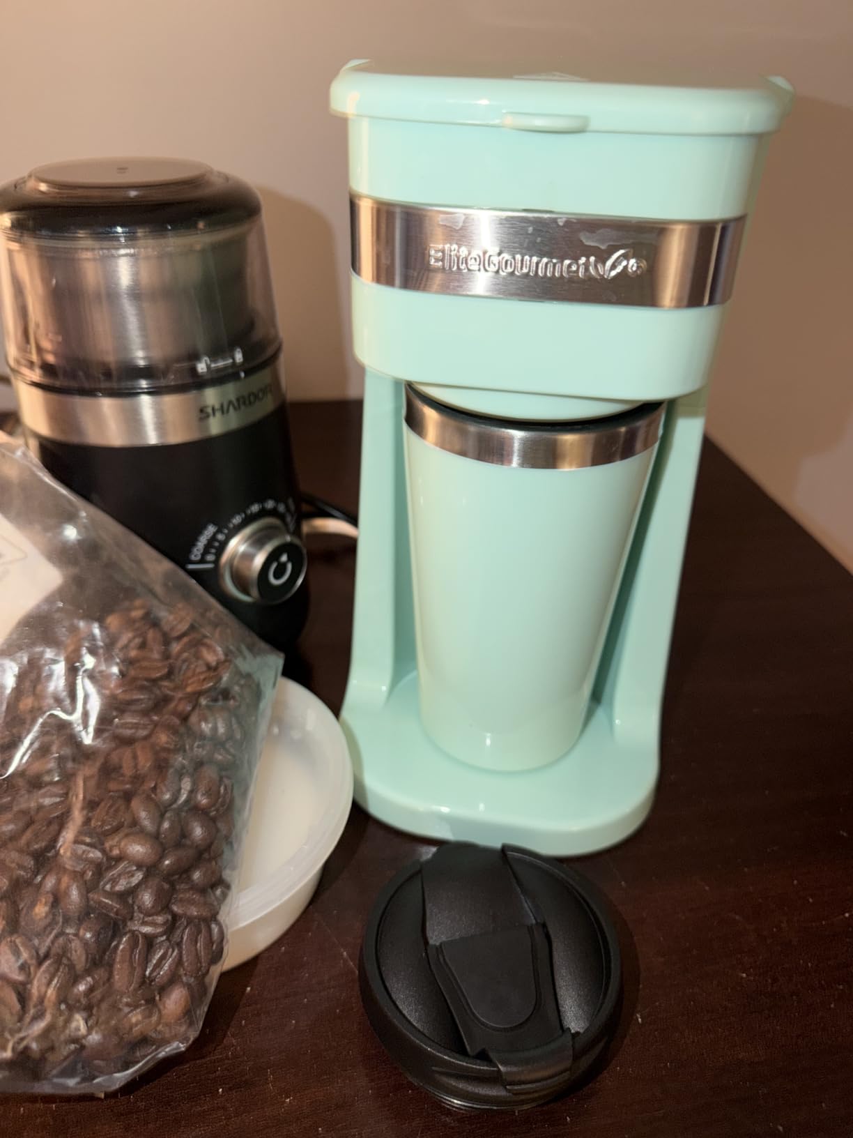 Elite Gourmet EHC111A Personal Single-Serve Compact Coffee Maker, Black customer photo 2