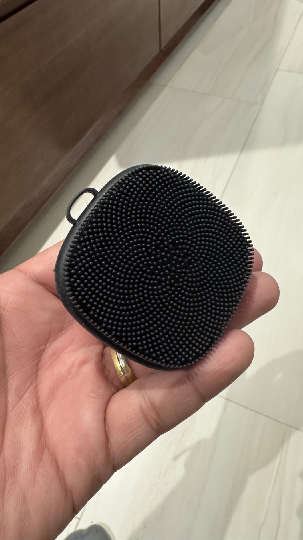 Face Scrubber, Silicone Face Scrubber for Men Facial Cleansing Brush Silicone Face Wash Brush Manual Waterproof Cleansing Skin Care Face Brushes for Exfoliating- Black customer photo 2