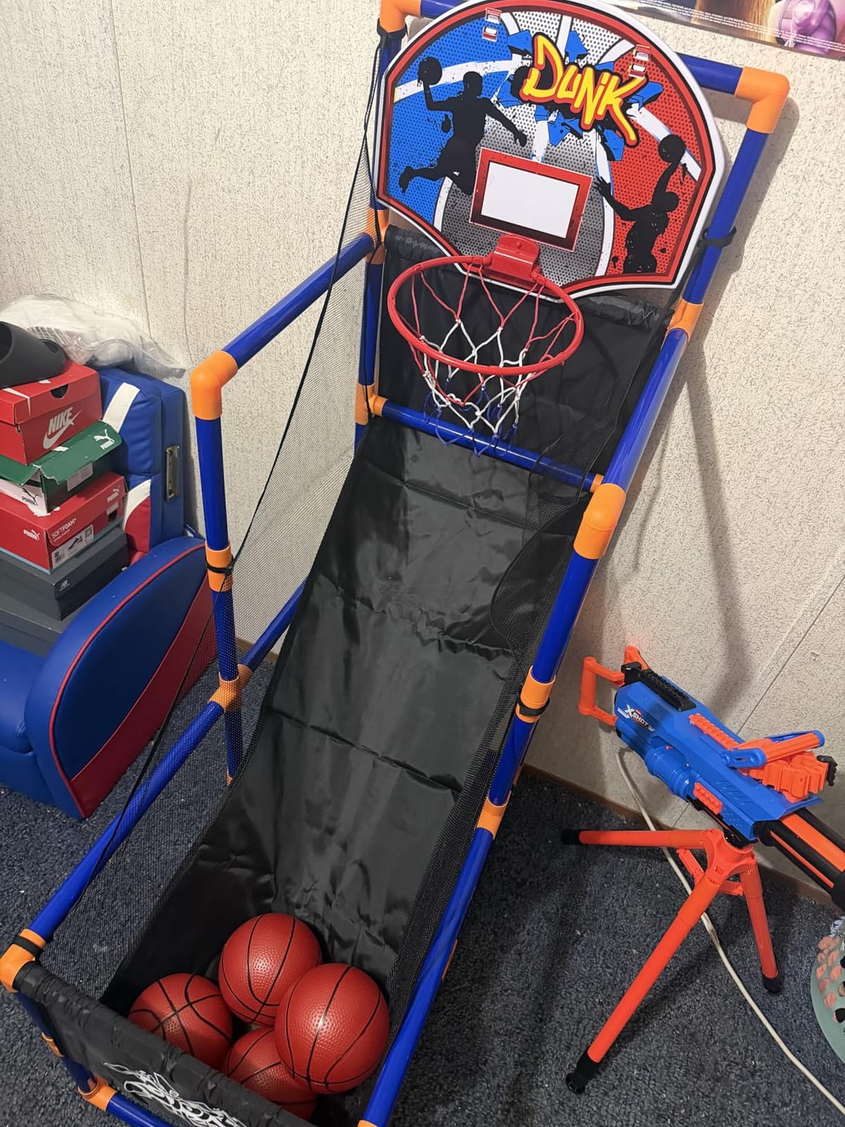 JOYIN Arcade Basketball Game Set with 4 Balls and Hoop for Kids 3+ customer photo 1