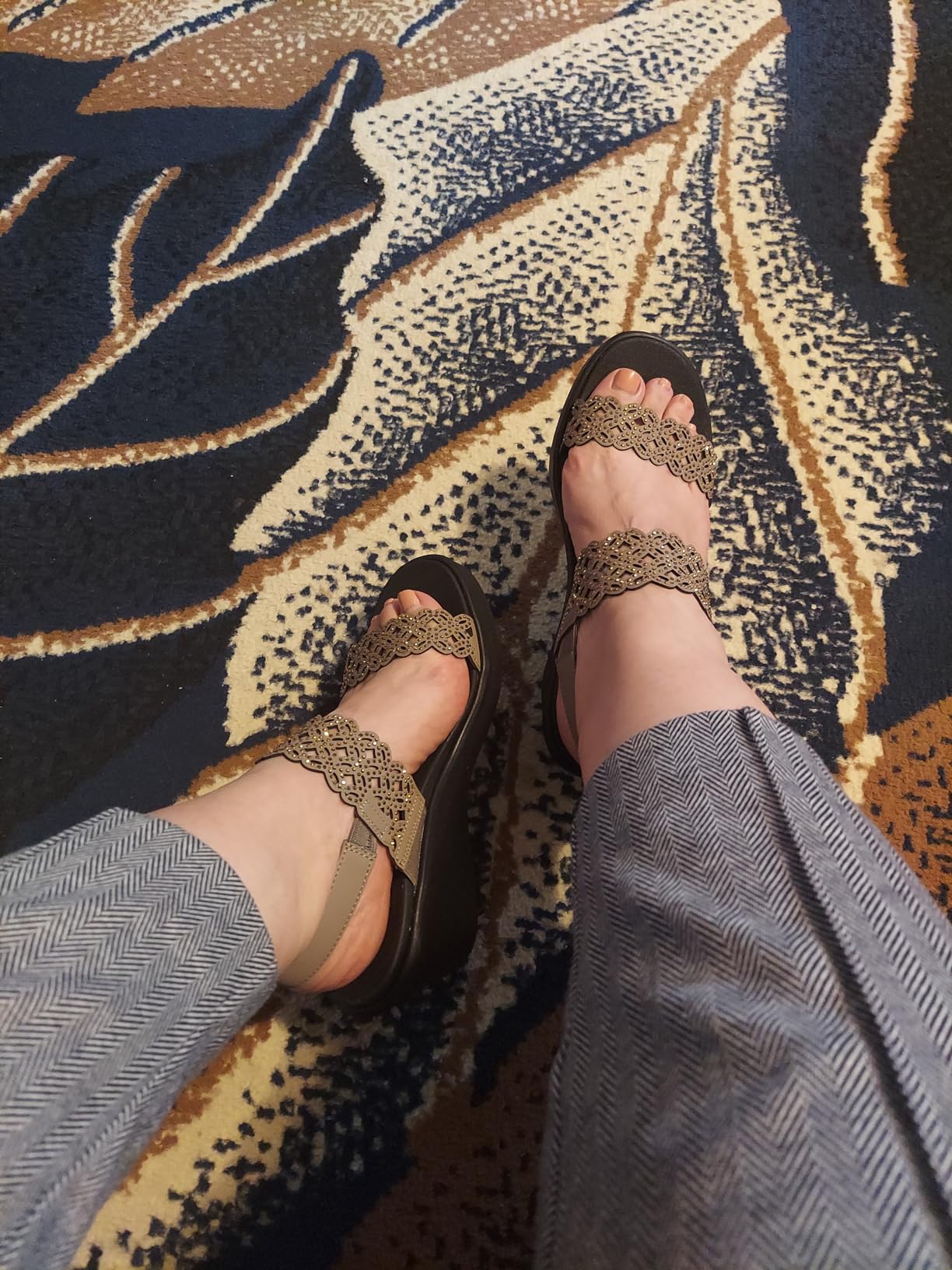 Skechers Women's Rumble on - Sassy Dayz Wedge Sandal customer photo 1