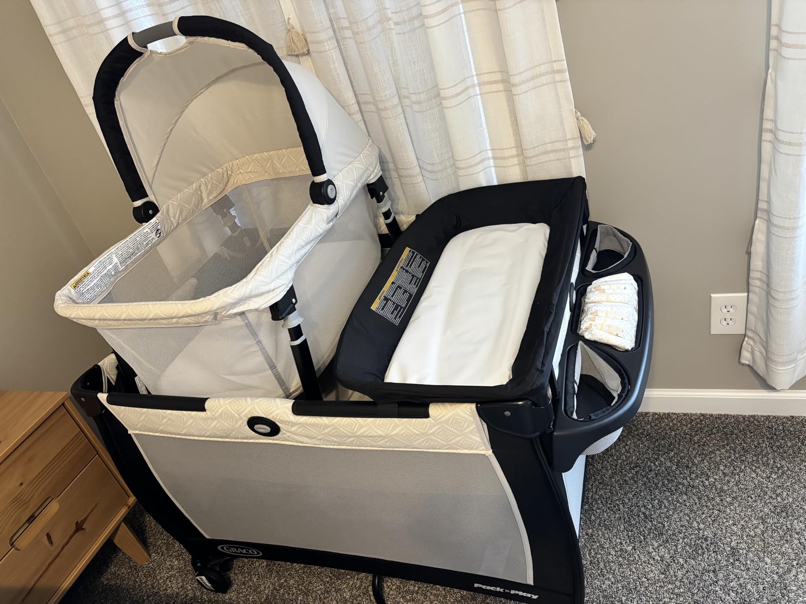 Graco Pack 'n Play Close2Baby Bassinet Playard Features Portable Bassinet Diaper Changer and More, Derby customer photo 1