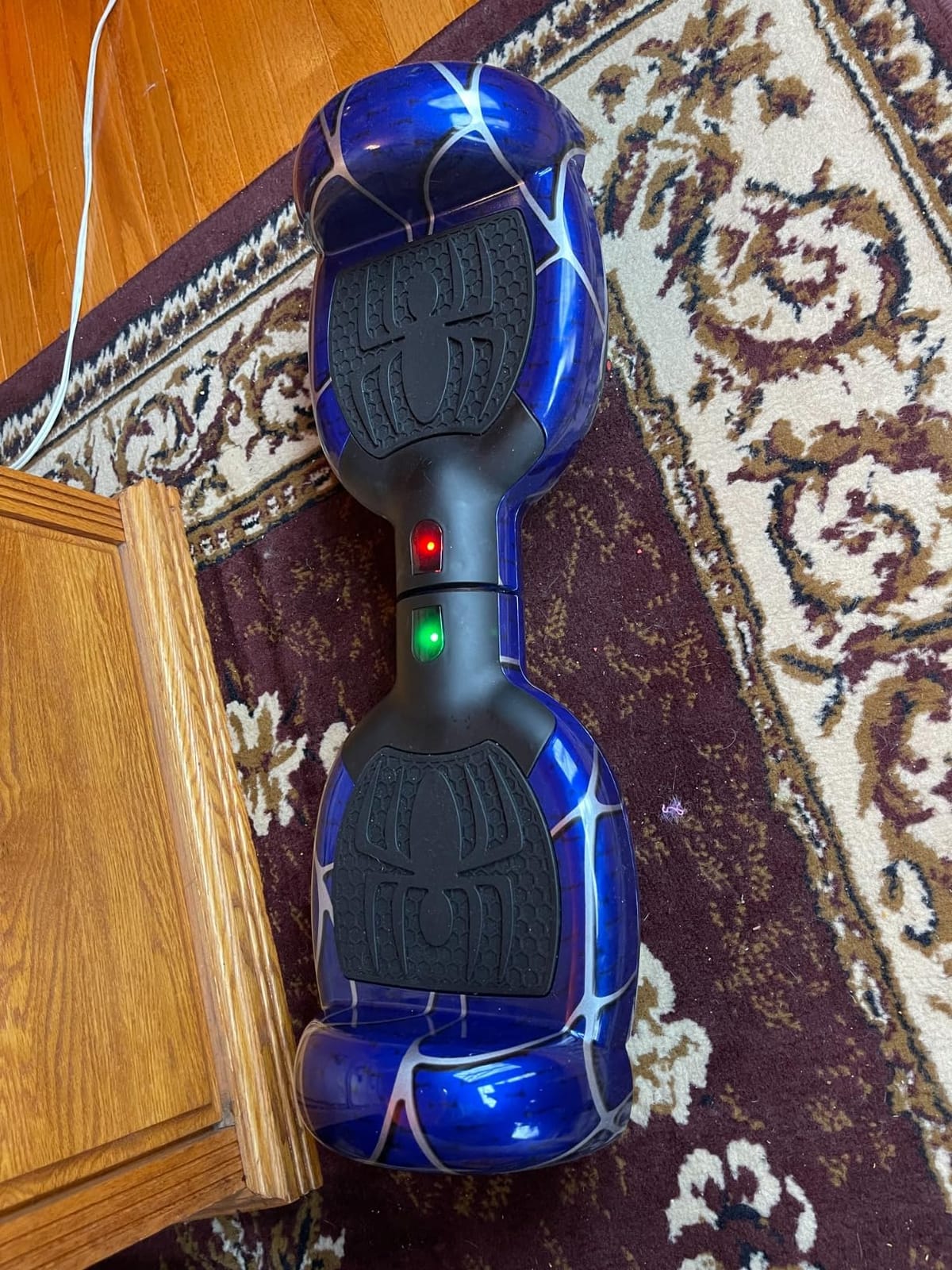 Spider-Pattern Hover Board for Kids Ages 6-12, with Bluetooth Speaker and LED Lights 6.5