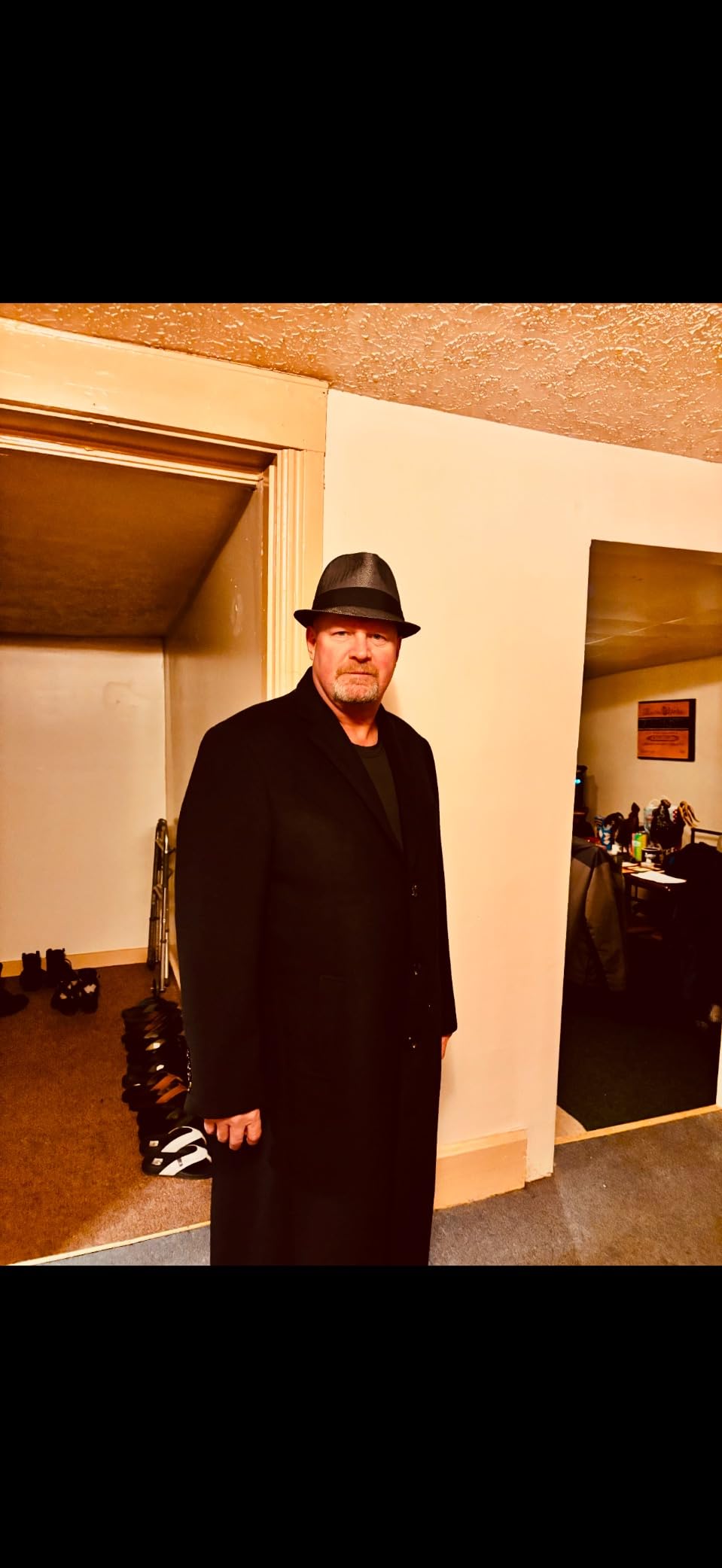 Mens Single Breasted Wool Cashmere Full Length Overcoat customer photo 1