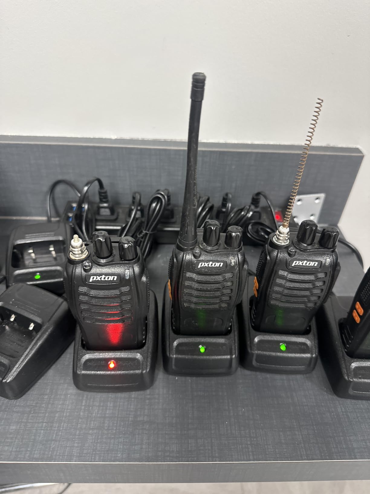 pxton Walkie Talkies Long Range for Adults with Earpieces, 16 Channel Walky Talky Rechargeable Handheld Two Way Radios with Flashlight Li-ion Battery and Charger (4 Pack) customer photo 1