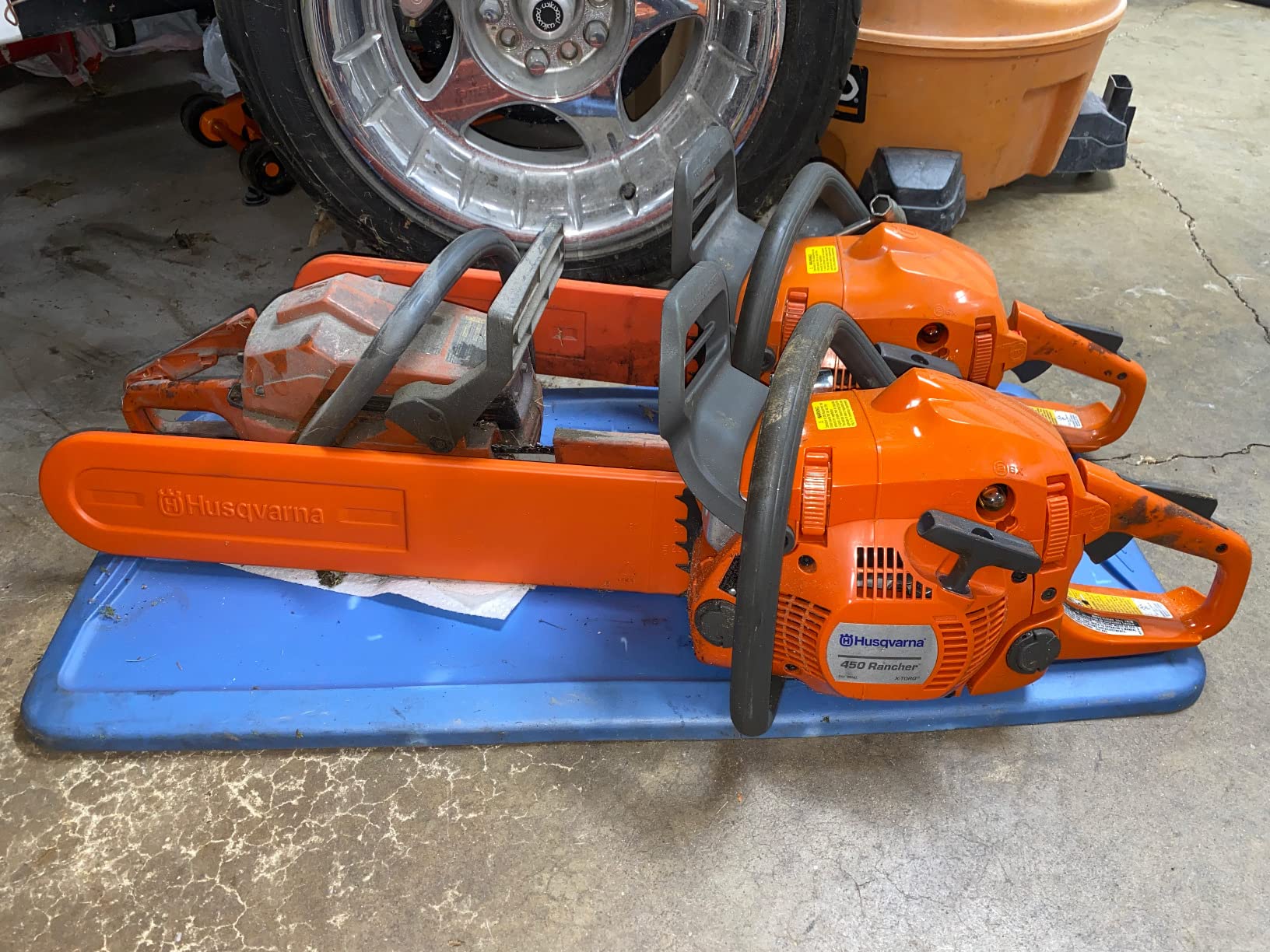 Husqvarna 450 Rancher Gas Chainsaw, 50.2-cc 3.2-HP, 2-Cycle X-Torq Engine, 20 Inch Chainsaw with Automatic Oiler customer photo 1