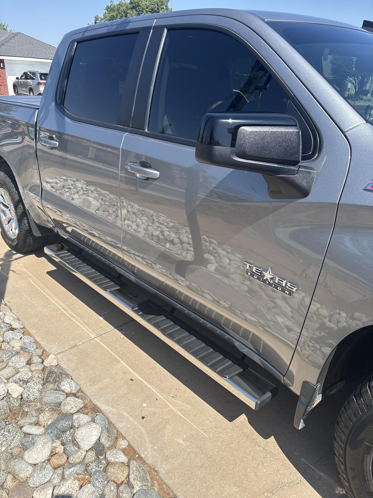COMNOVA 6 Inches Running Boards& Steps Nerf Bars Compatible with 2019-2026 Chevy Silverado 1500, 2020-2026 Silverado/Sierra 2500/3500HD Crew Cab, Running Boards for Silverado, Stainless Steel Slider customer photo 1