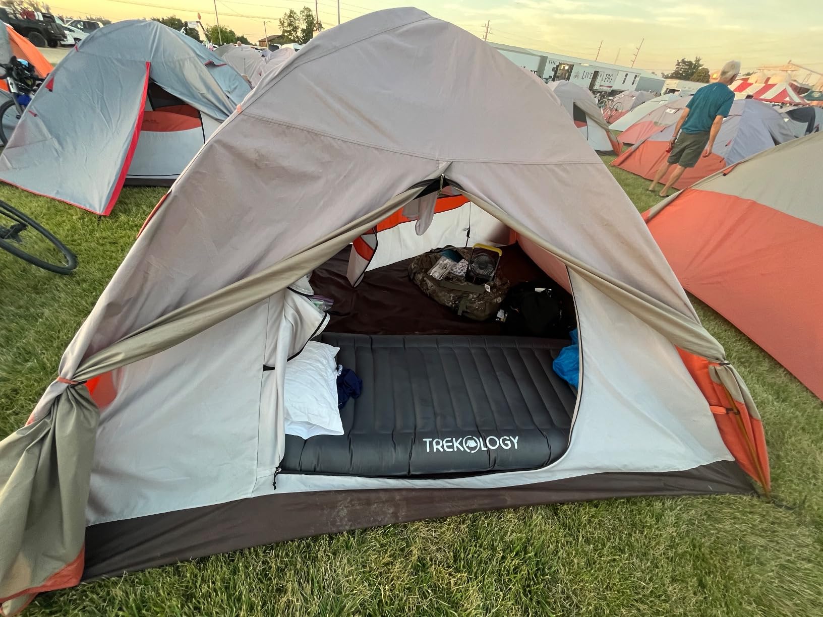 TREKOLOGY Sleeping Pad for Camping - Inflatable Mat - 73.2