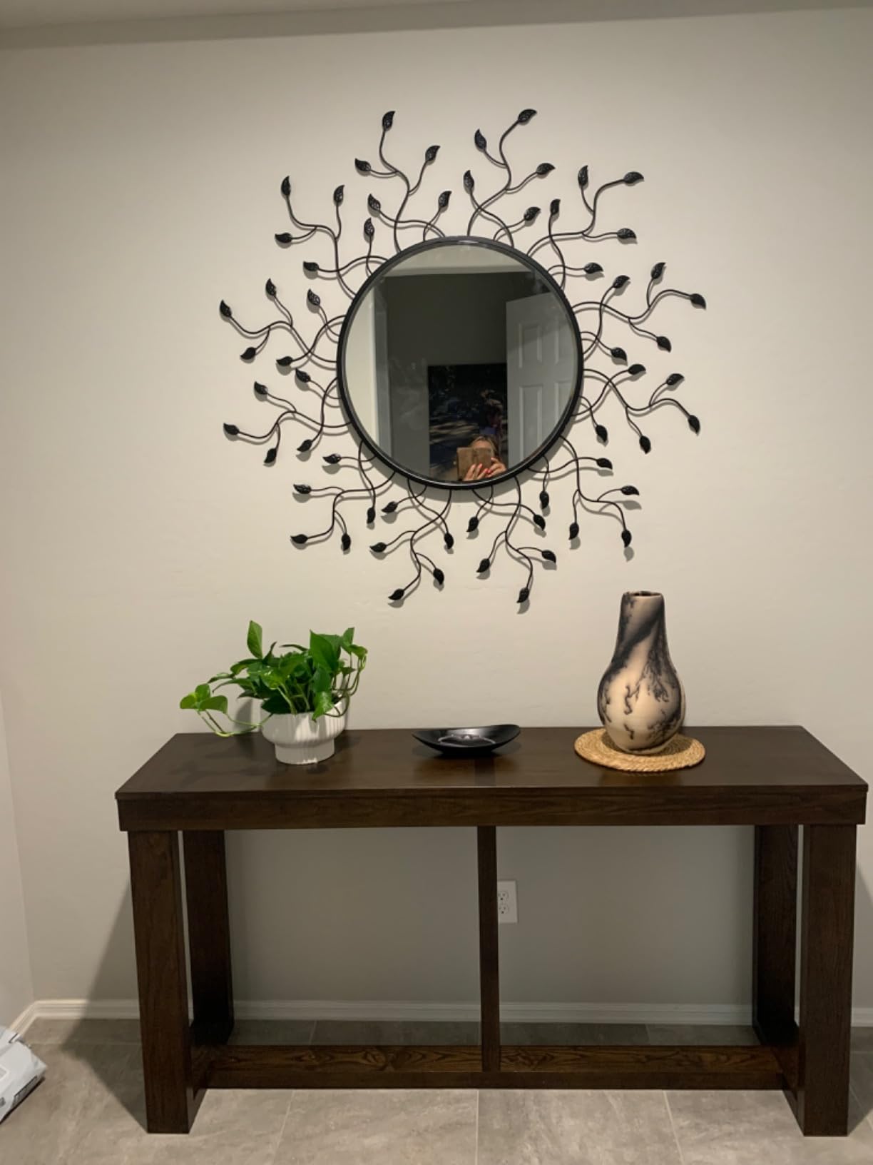 Chende Round Decorative Mirror for Wall Decor, 39