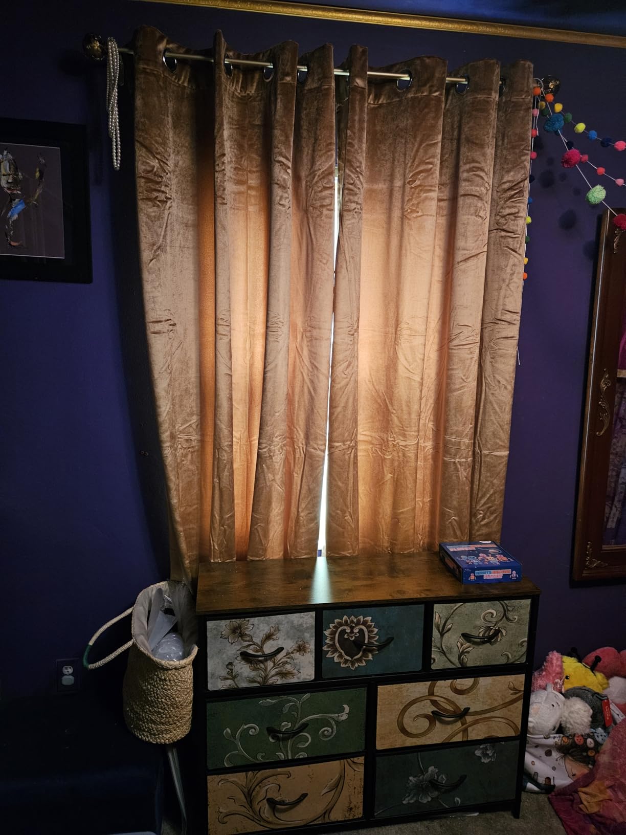 MIULEE Velvet Curtains Olive Green 52 x 84 Inch Length Set of 2 | Grommet Drapes, Soundproof Thermal Insulated, Elegant Room Darkening Blackout Curtains, Classical Living Room Bedroom Decor customer photo 2